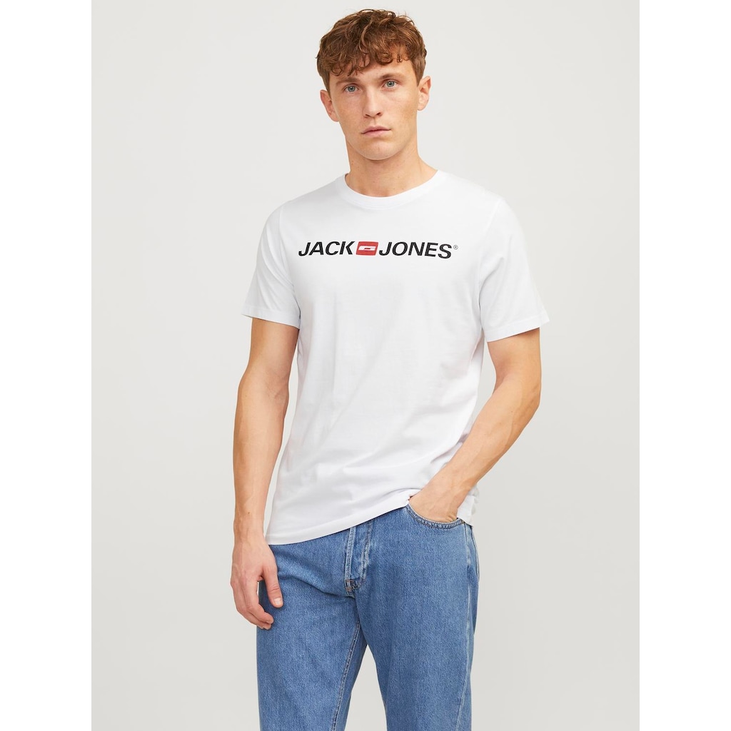 Jack & Jones T-Shirt »CORP LOGO TEE«, (Packung, 3 tlg., 3er-Pack)