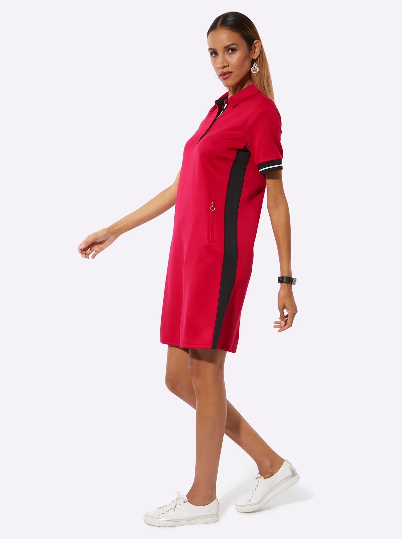 creation L Shirtkleid »Modal-Mix-Polokleid«