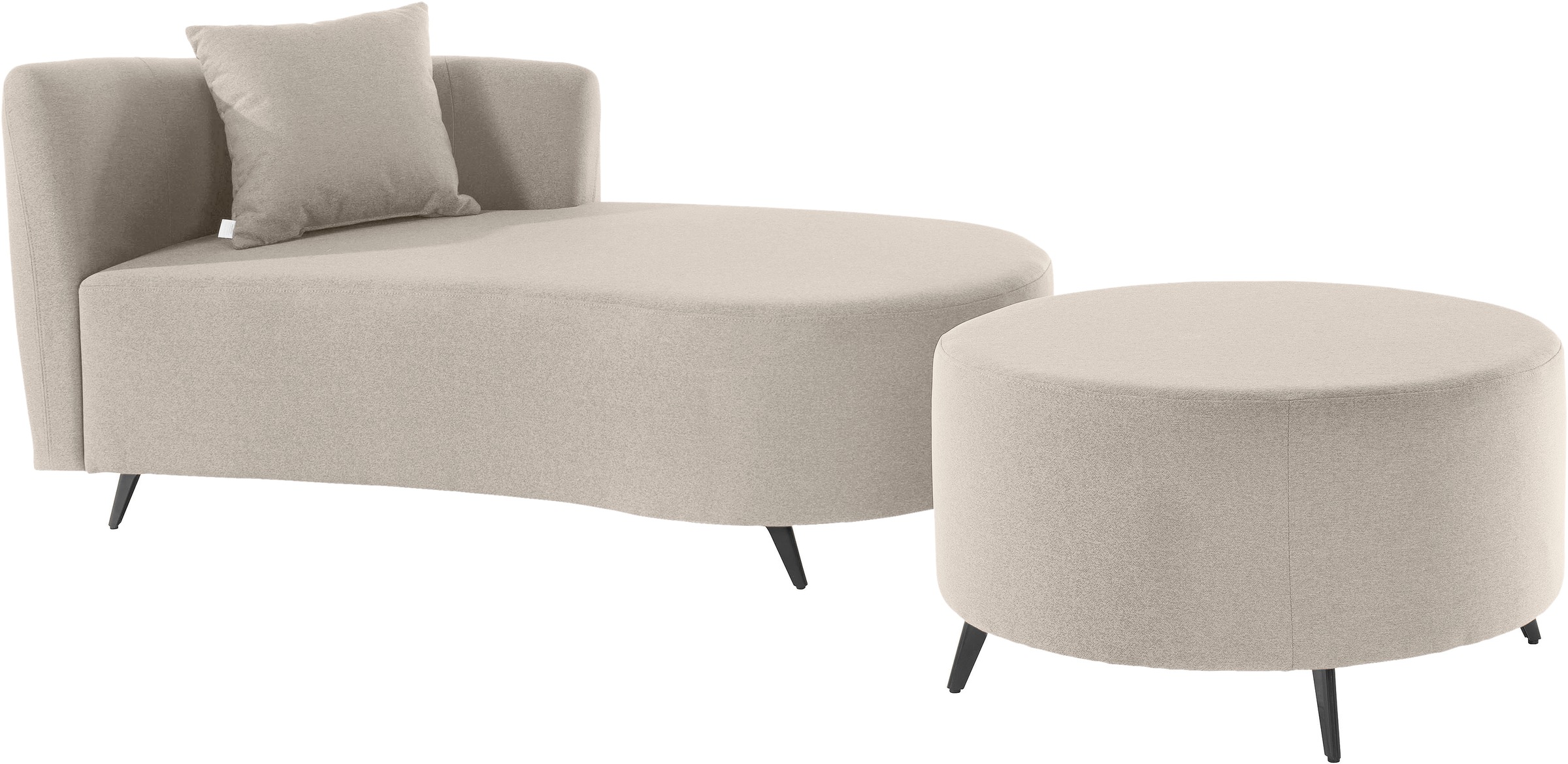 Home affaire Recamiere "Hulby" wahlweise mit und ohne Hocker und Armlehne l günstig online kaufen