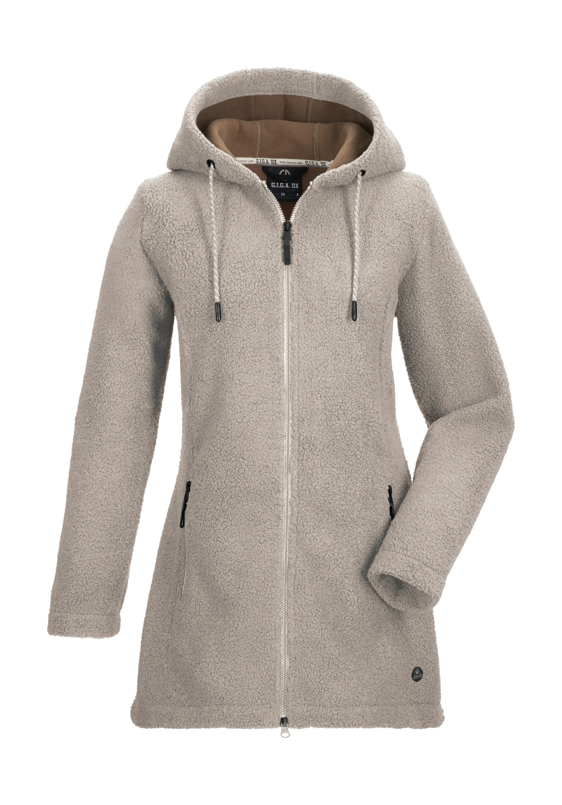 G.I.G.A. DX by killtec Fleecejacke "GW 41 WMN PRK" Weicher Strickfleeceparka, 2-Wege-Reißverschluss, Kapuze