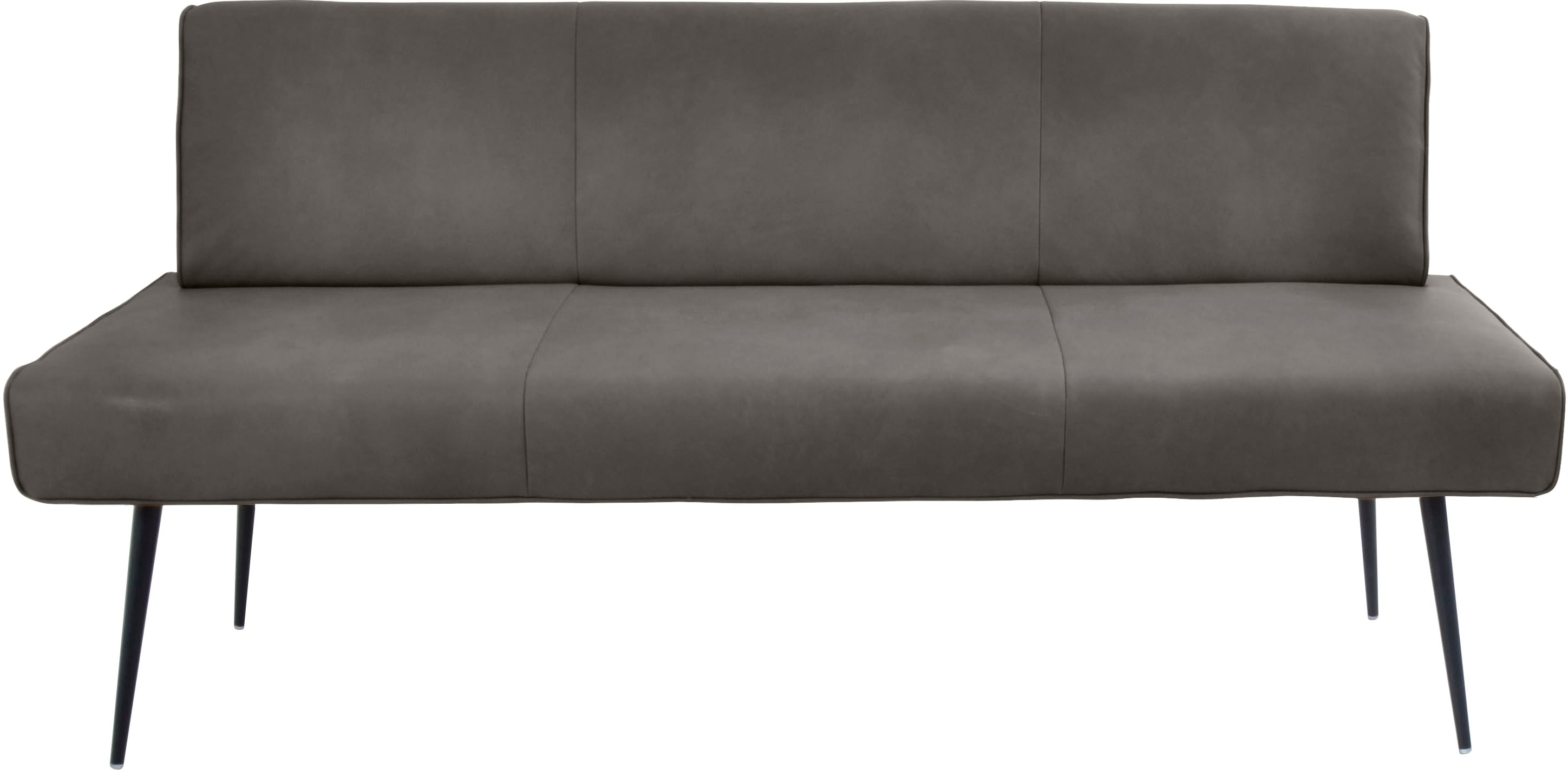 K+W Komfort & Wohnen "Giacomo I Polsterbank" Metallfüsse in schwarz, wahlweise in der Breite 200cm oder 177cm