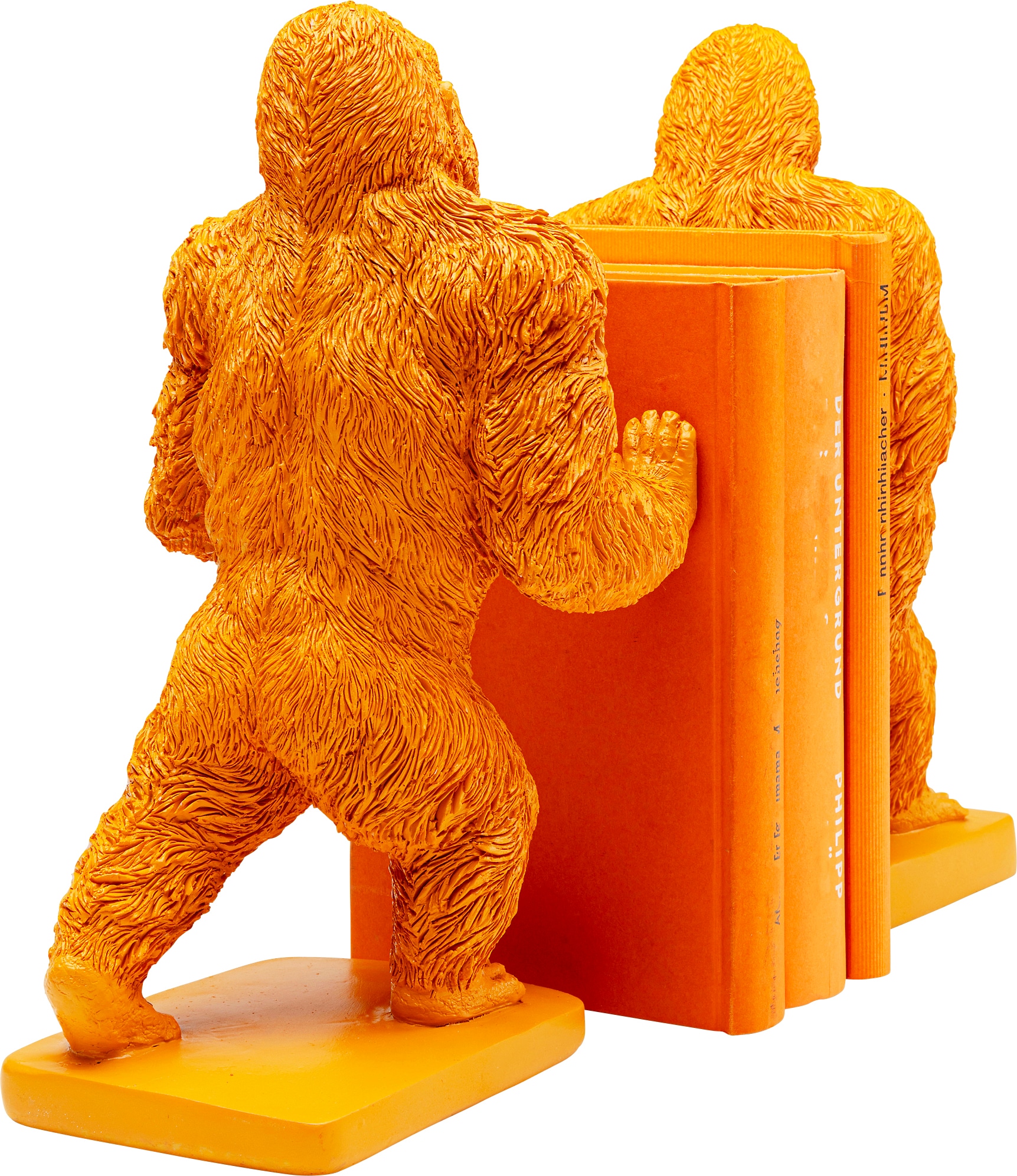 Kare Design Buchstütze »Gorilla Orange« aus Polyresin