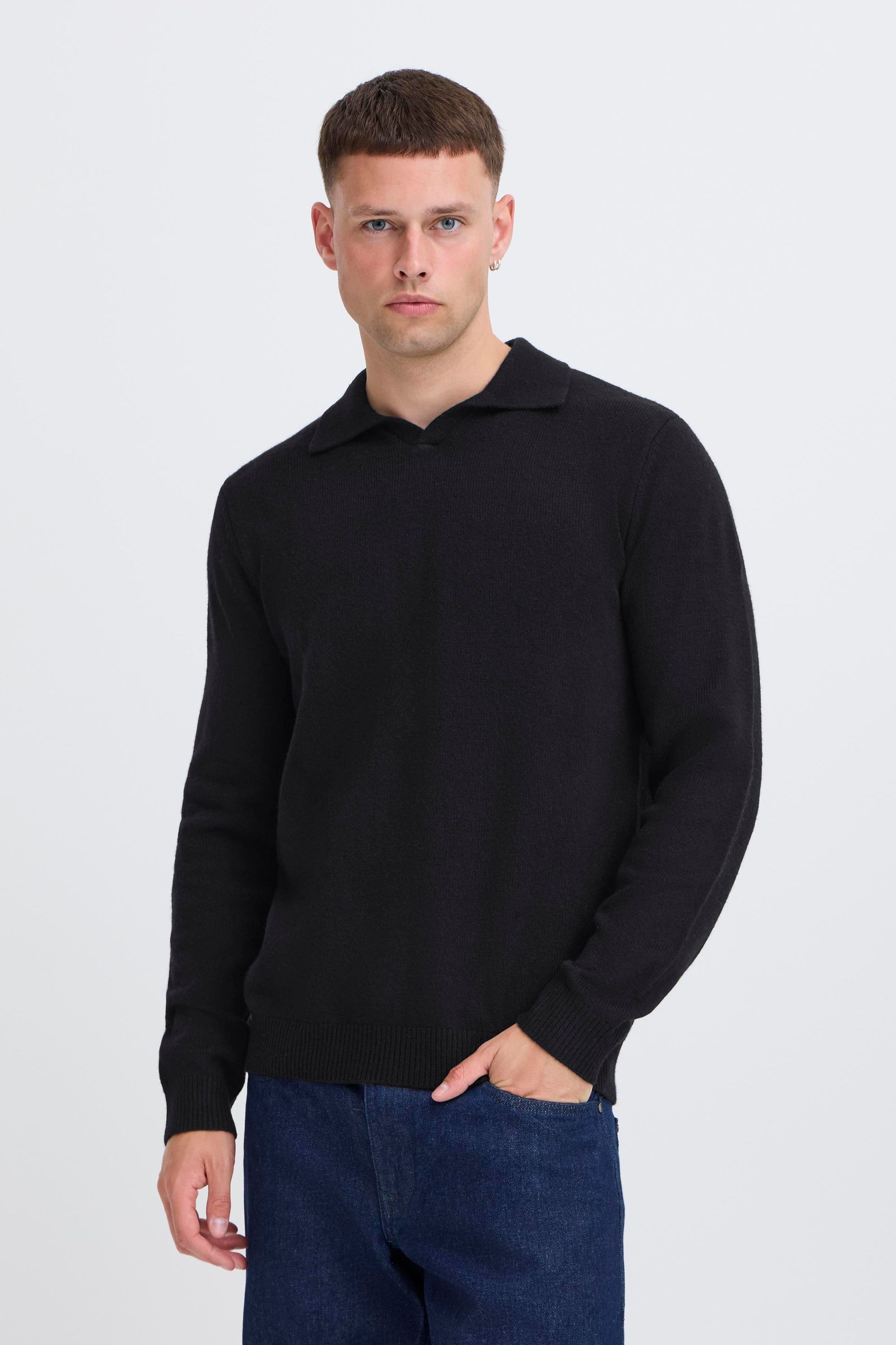 Blend Kurzarmshirt "BHBranko" Lässiger Pullover mit Polo-Kragen günstig online kaufen