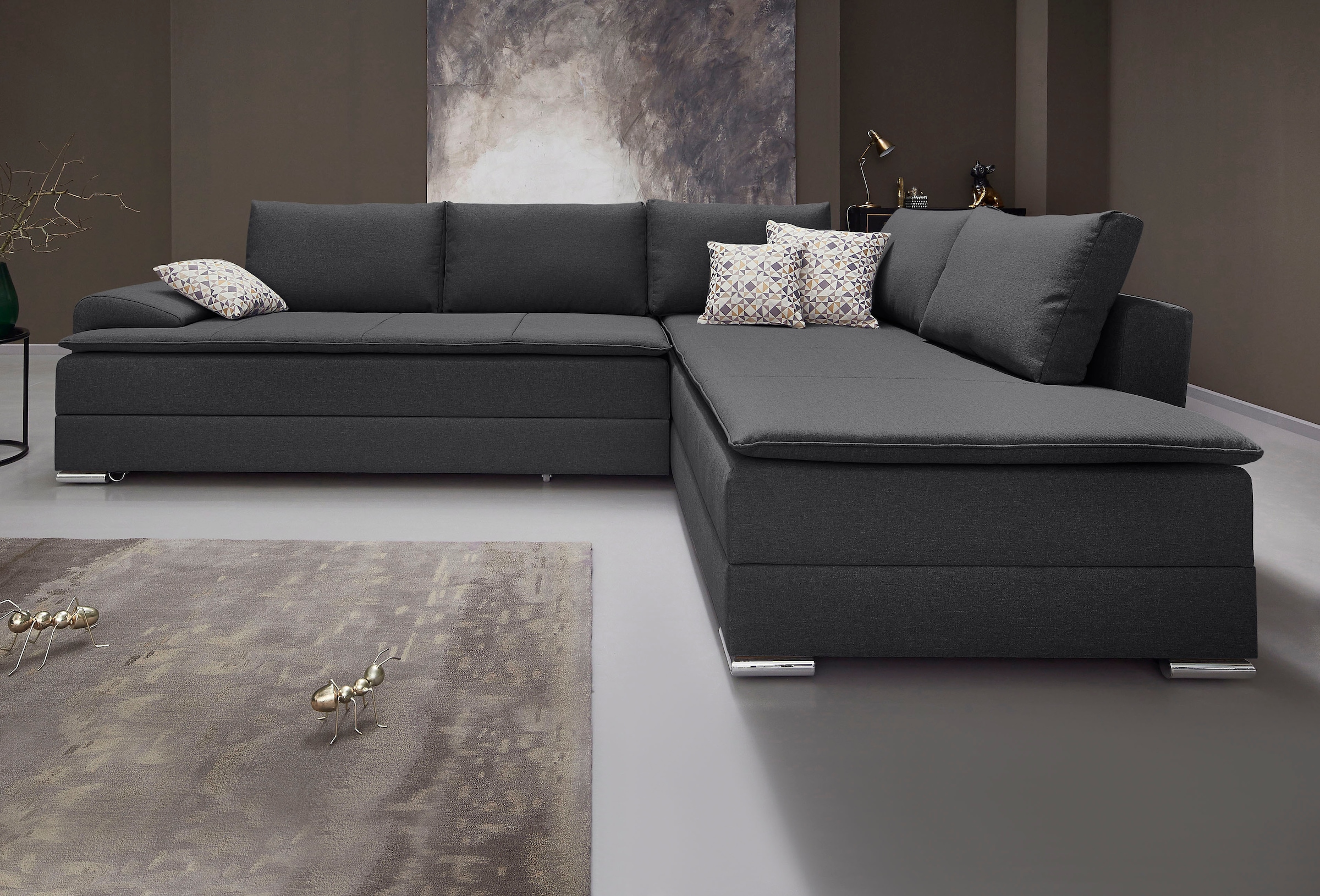 INOSIGN Ecksofa "Boxspringbett Night & Day L-Form mit Dauer-Schlaffunktion günstig online kaufen