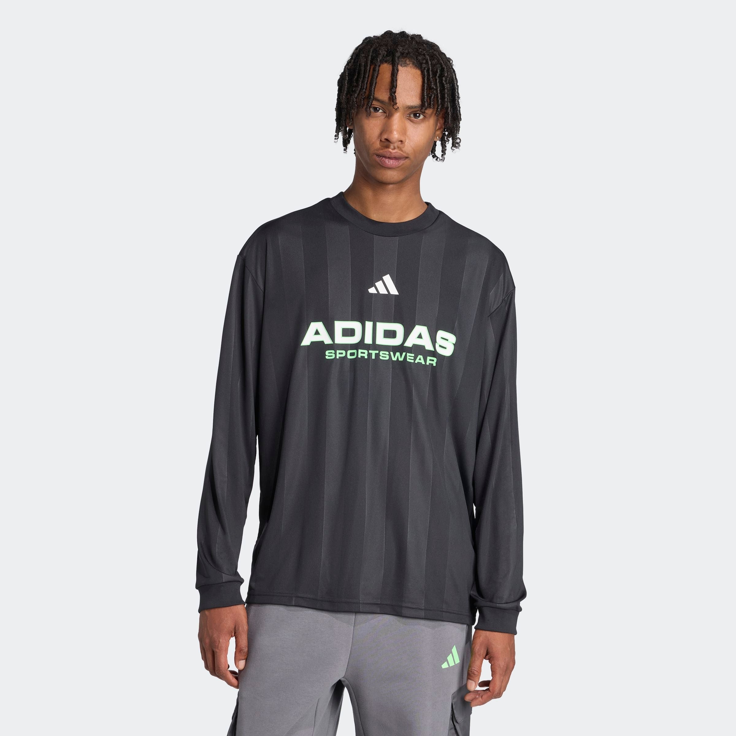 adidas Sportswear Langarmshirt "LANGÄRMELIGES JERSEY AUS JACQUARD"