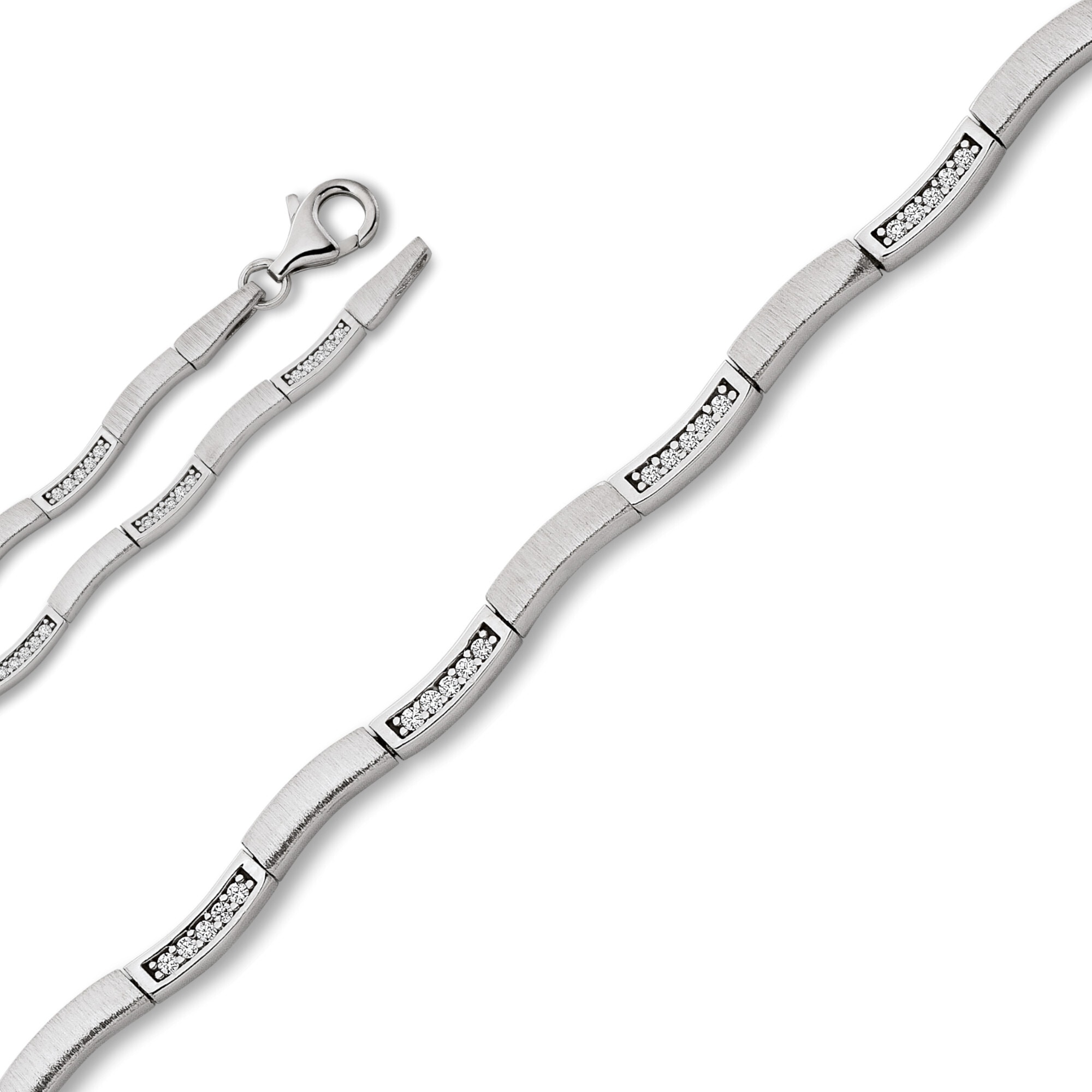 ONE ELEMENT Silberarmband »Zirkonia Damen aus Silber 17 cm Silber Ø«, BAUR Schmuck Armband online | bestellen 925