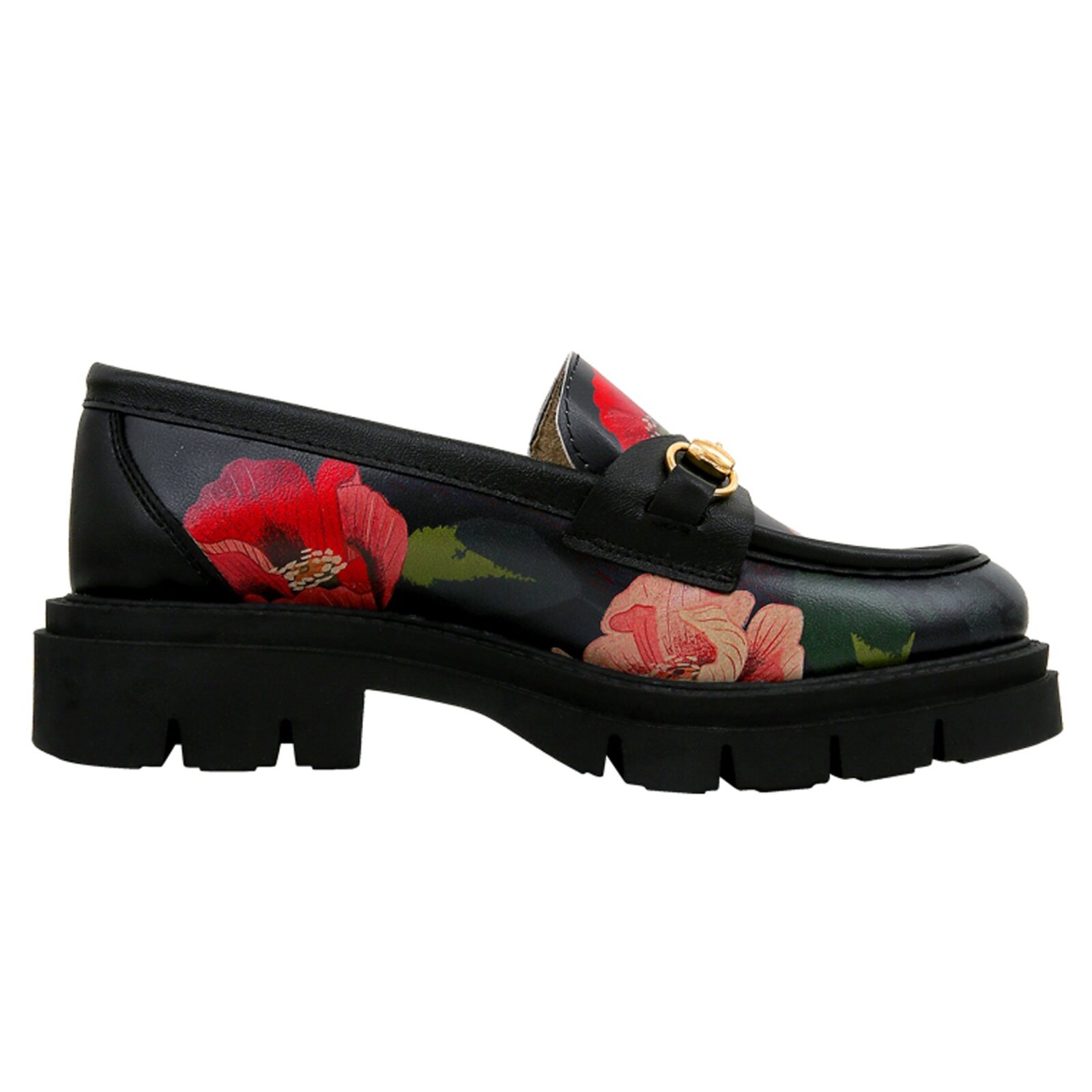 Loafer DOGO "Cindy Loafer Poppy Damen Halbschuhe", Damen, Gr. 38, Normalschaft, schwarz, Lederimitat, Schuhe Loafer, Handgefertigt 2