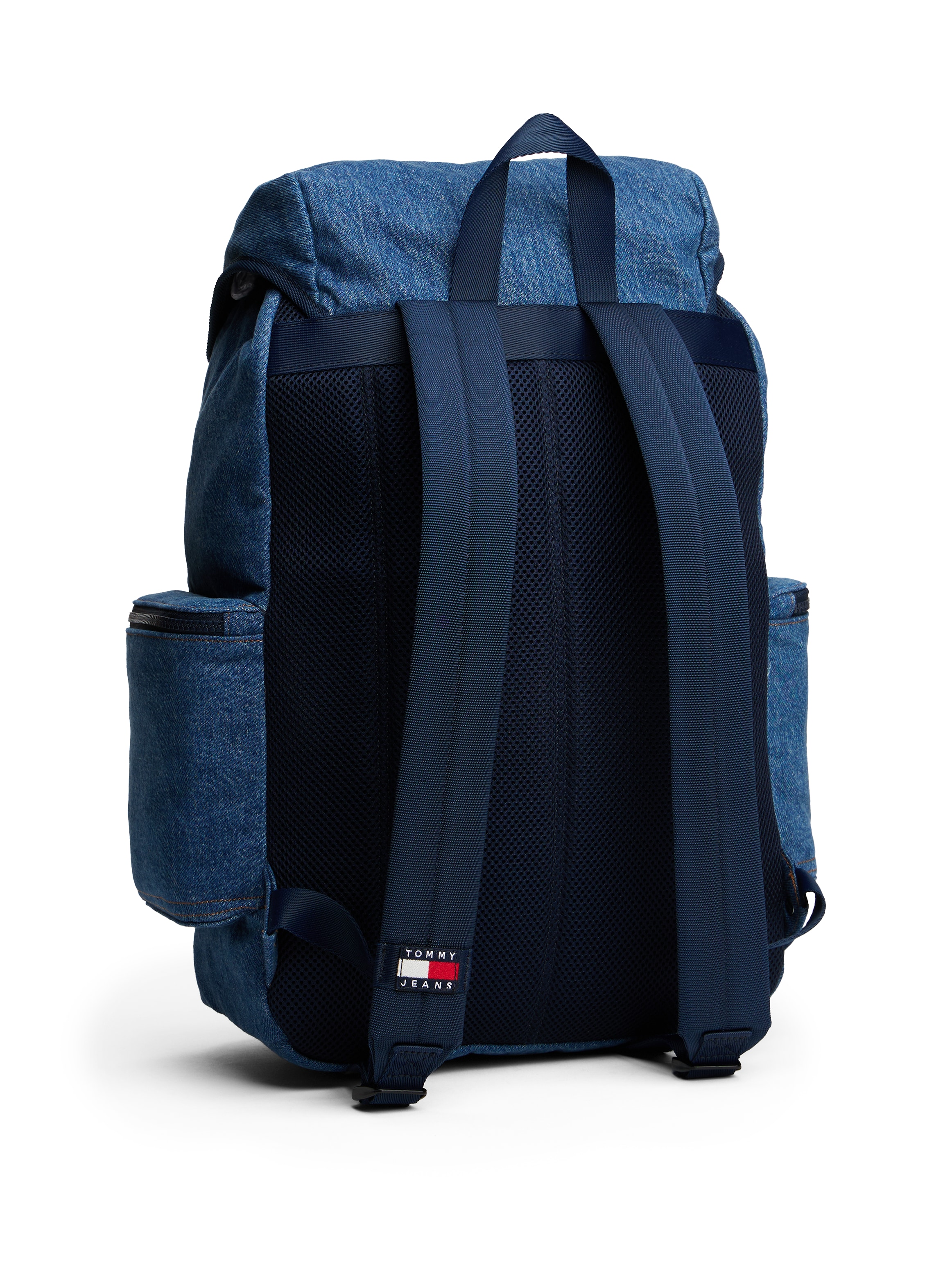 Tommy Jeans Rucksack »TJM ARCHIVE DENIM BACKPACK«, Men Travelrucksack mit zwei Reißverschluss-Seitentaschen