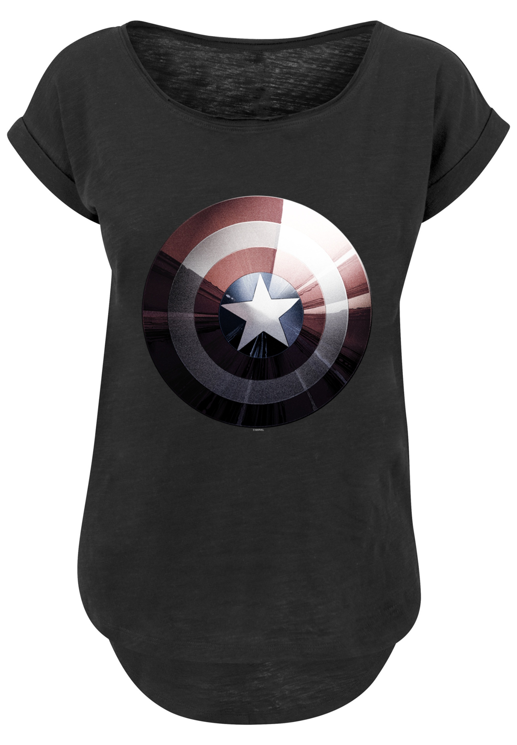 F4NT4STIC T-Shirt »Marvel Captain America Shield Shiny'«, Print