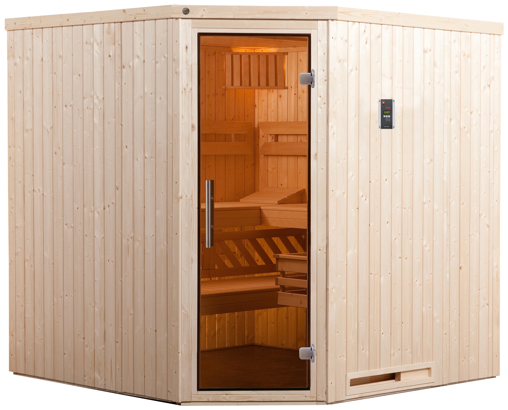 weka Sauna »Varberg 3«, 7,5 kW Bio-Ofen mit ext. Steuerung