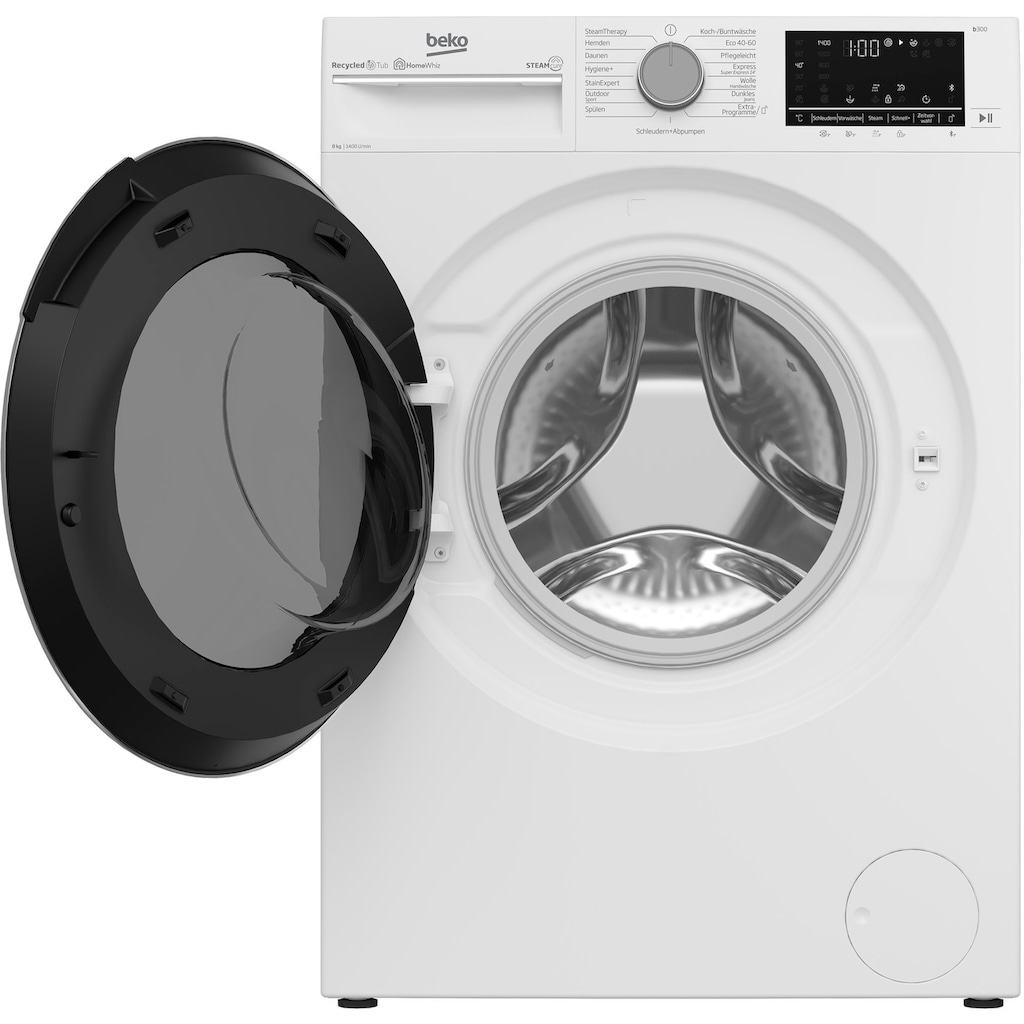 BEKO Waschmaschine »B5WFU584135W«, B5WFU584135W, 8 kg, 1400 U/min