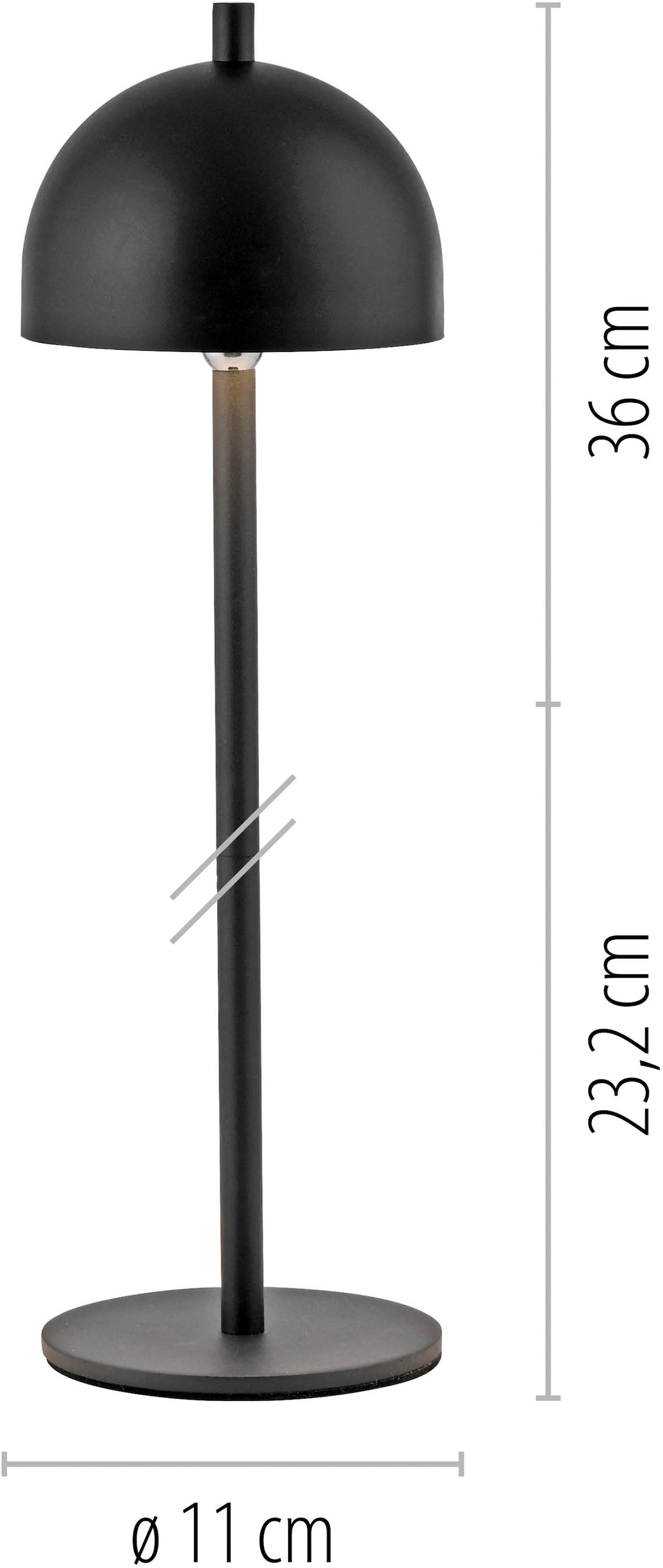 SCHÖNER WOHNEN-Kollektion LED Tischleuchte »BELLIS« LED-Board 1 Stk. Warmweiß SCHÖNER WOHNEN Kollektion, Touchdimmer, Memoryfunktion, IP54, Akku