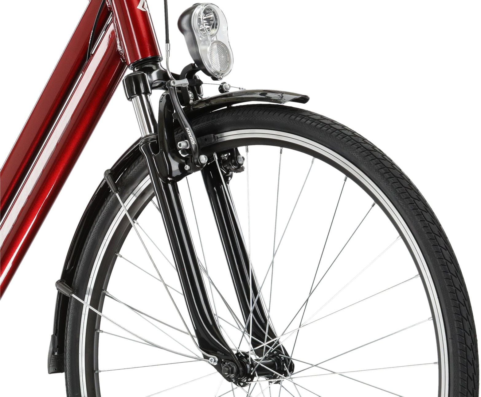 Kross Cityrad »KROSS Citybike Sentio 1.0 rot 6 Gänge«, 6 Gang, Shimano, TOURNEY TZ500 Schaltwerk, Kettenschaltung