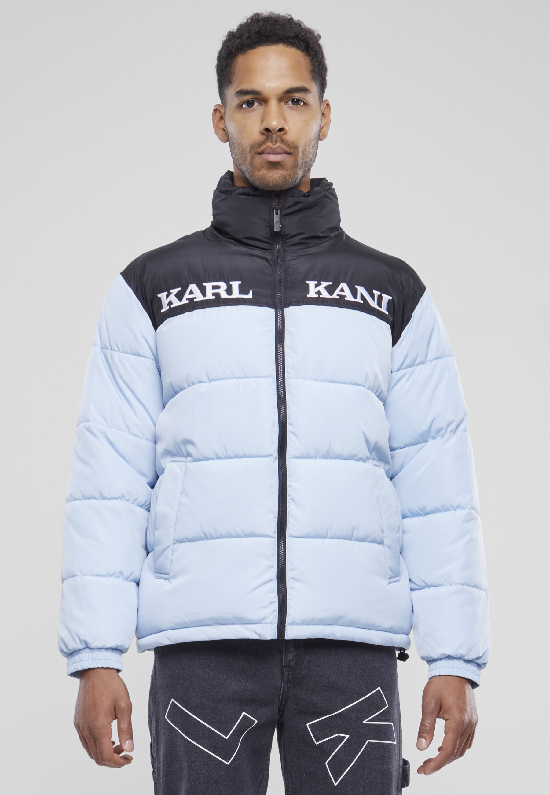 Karl Kani Winterjacke »Karl Kani Damen KM-JK012-090-02 KK Retro Essential Puffer Jacket« 1 Stk. tlg. ohne Kapuze