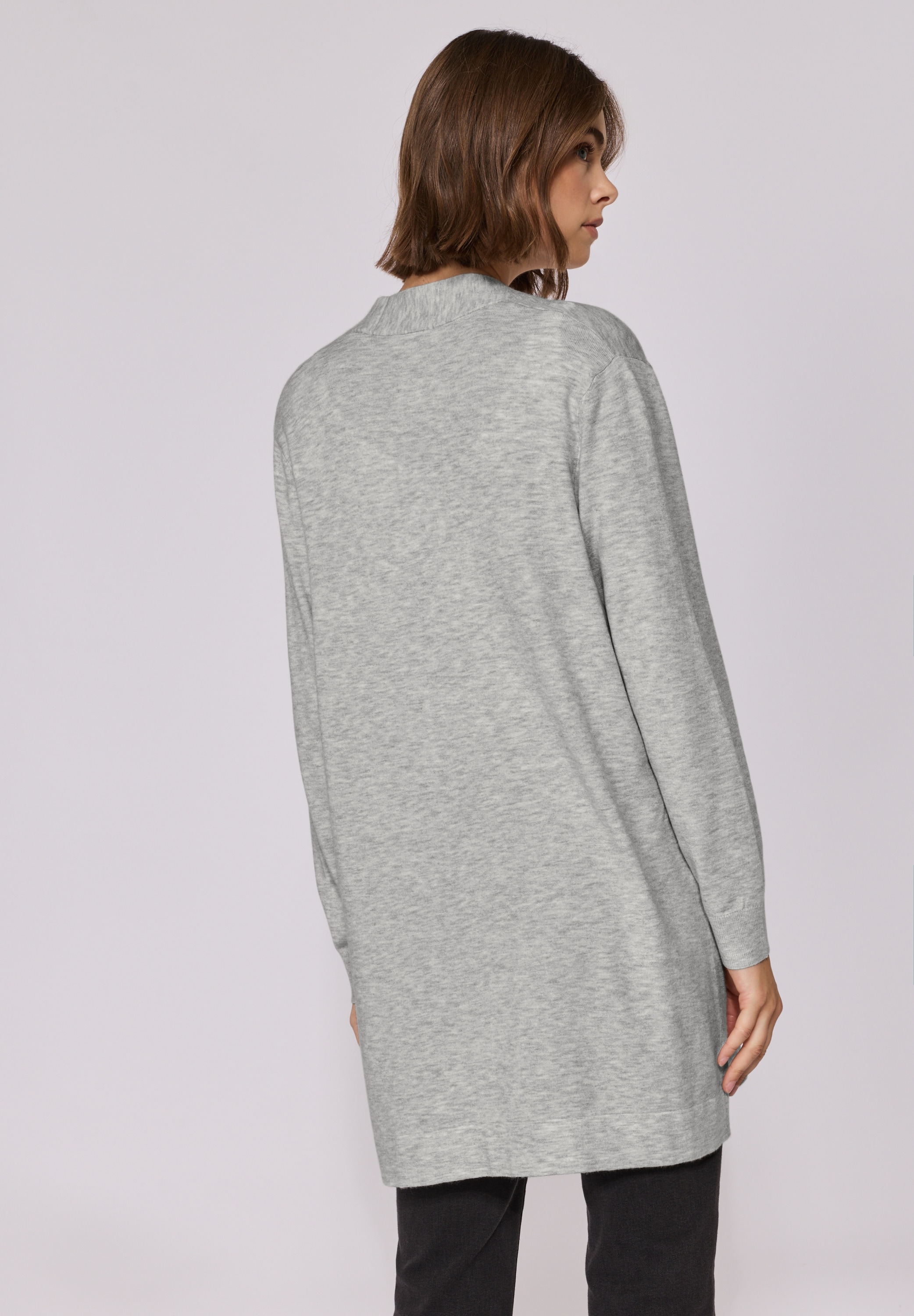 STREET ONE STUDIO Longstrickjacke, aus softem Materialmix
