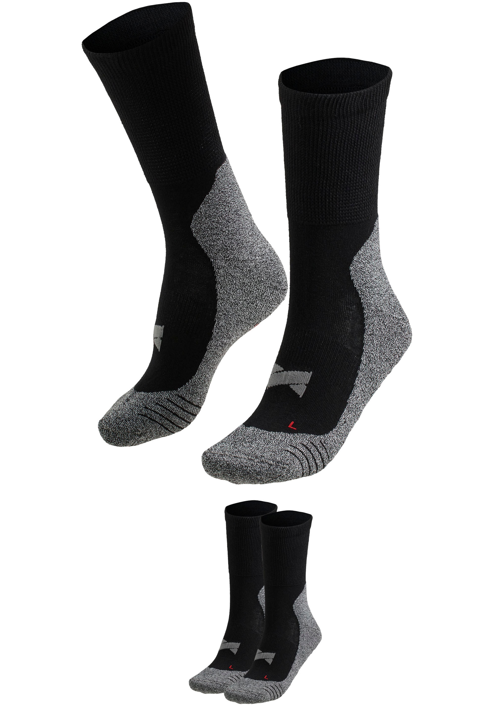XTREME sockswear Wandersocken 2 Stk. tlg. Gepolsterte Unisex Wander-/ Sport- und Funktionssocken