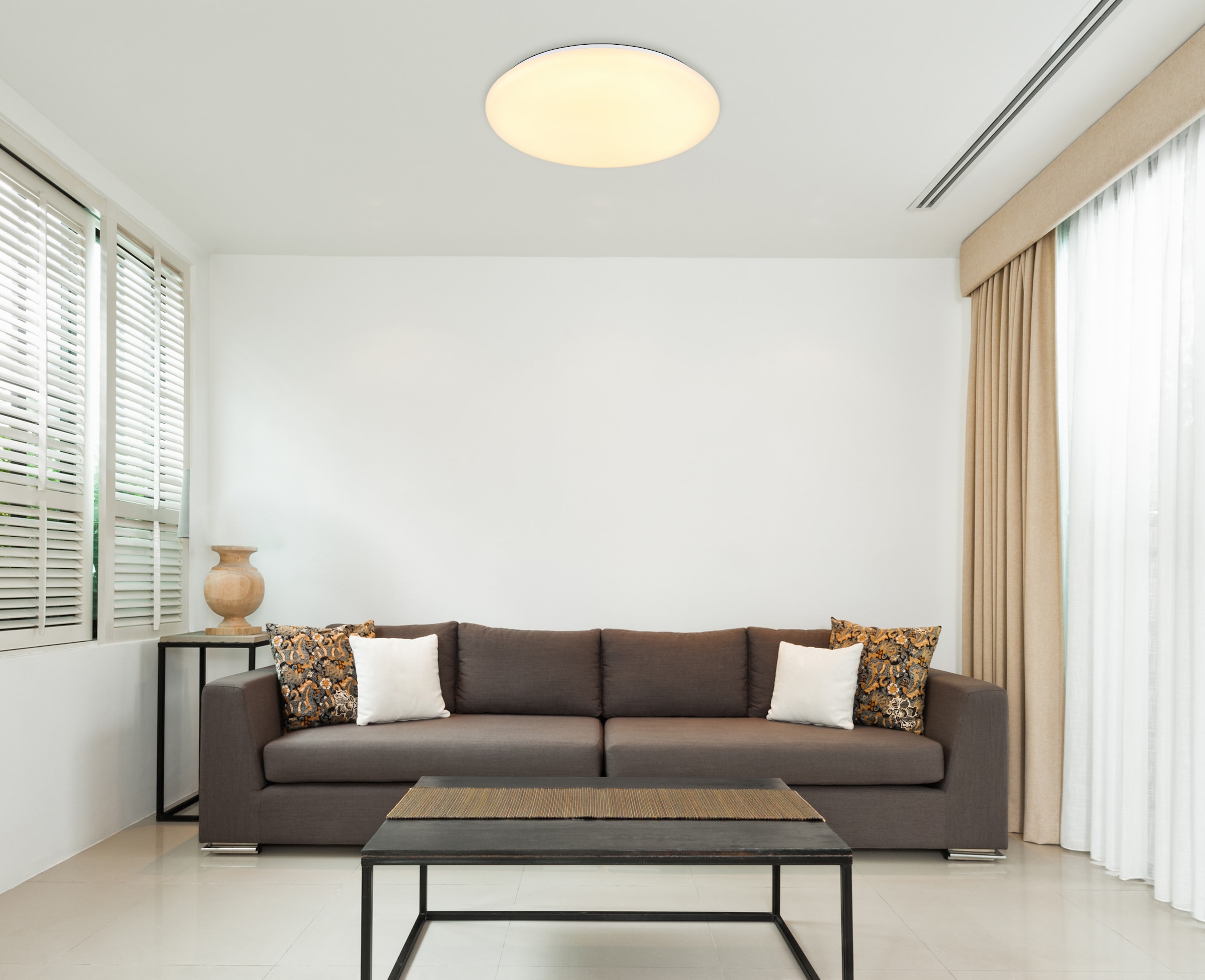 GLOBO LIGHTING LED Deckenleuchte »ECLYPSE«, Leuchtmittel LED-Modul | LED fest integriert, Deckenlampe/rund/Wohnzimmer/Schlafzimmer/elegant