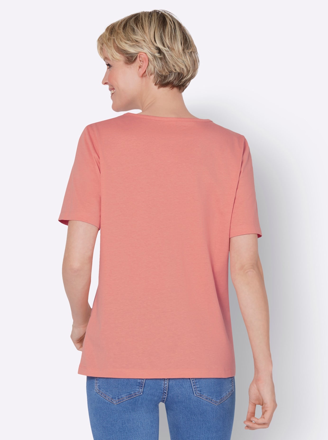 Classic Basics V-Shirt "Kurzarm-Shirt" 1 Stk. tlg. günstig online kaufen