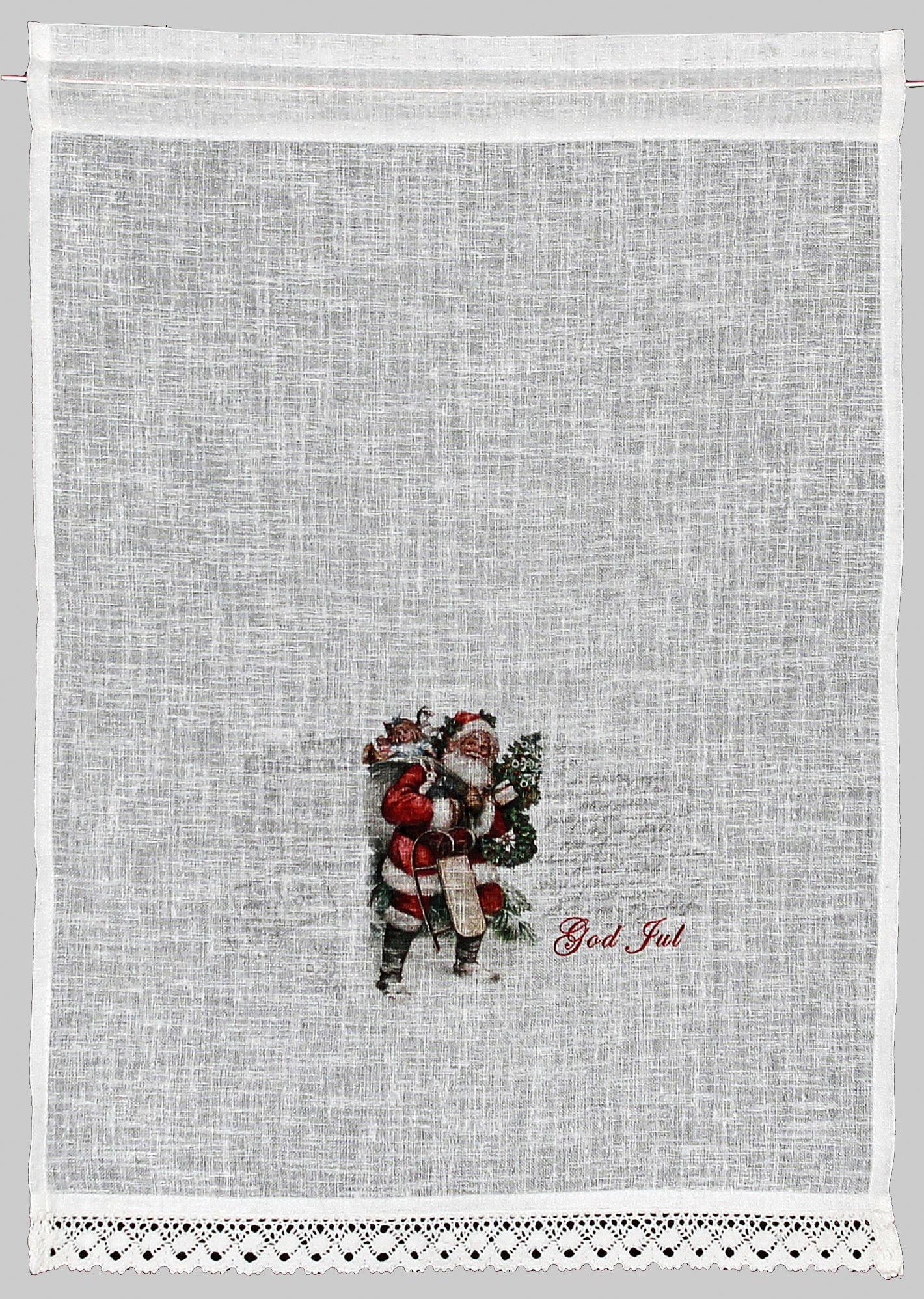 St.), HOSSNER - »Santa«, HOME ART Landhaus-Look | DECO OF kaufen Scheibengardine BAUR (1