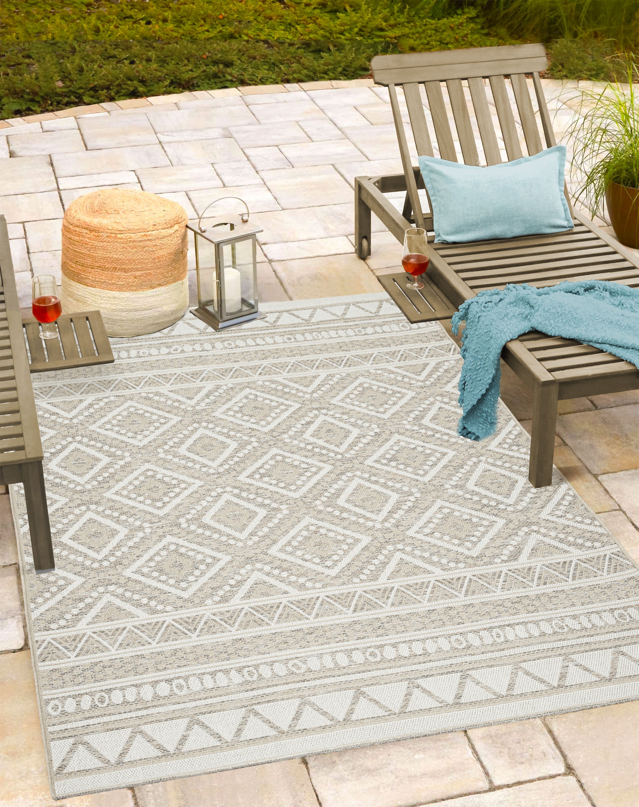 the carpet "Calgary" rechteckig 1 mm Höhe moderner robuster In und Outdoor Teppich