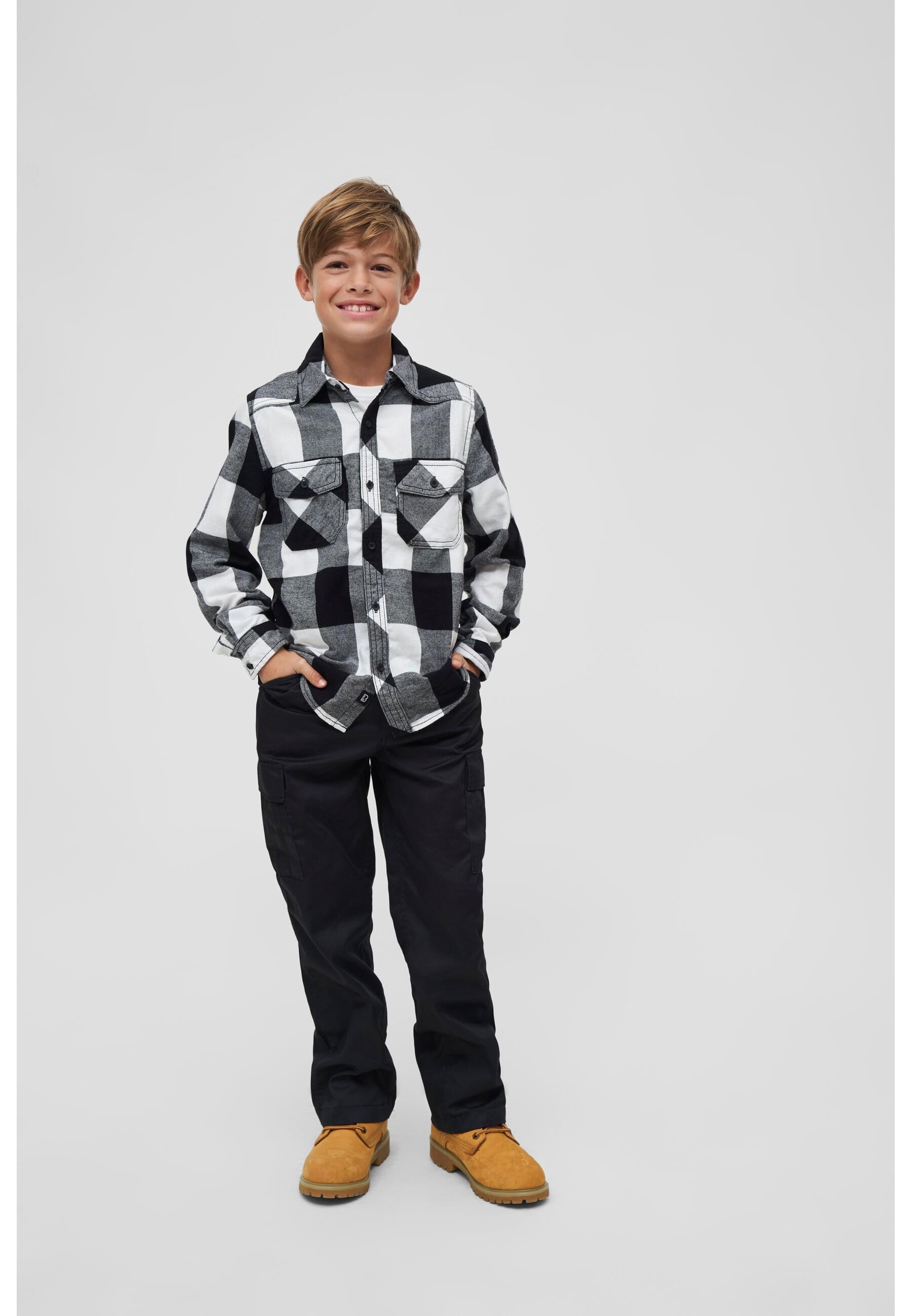 Brandit Langarmhemd »Brandit Unisex Checkshirt Kids«, (1 tlg.)