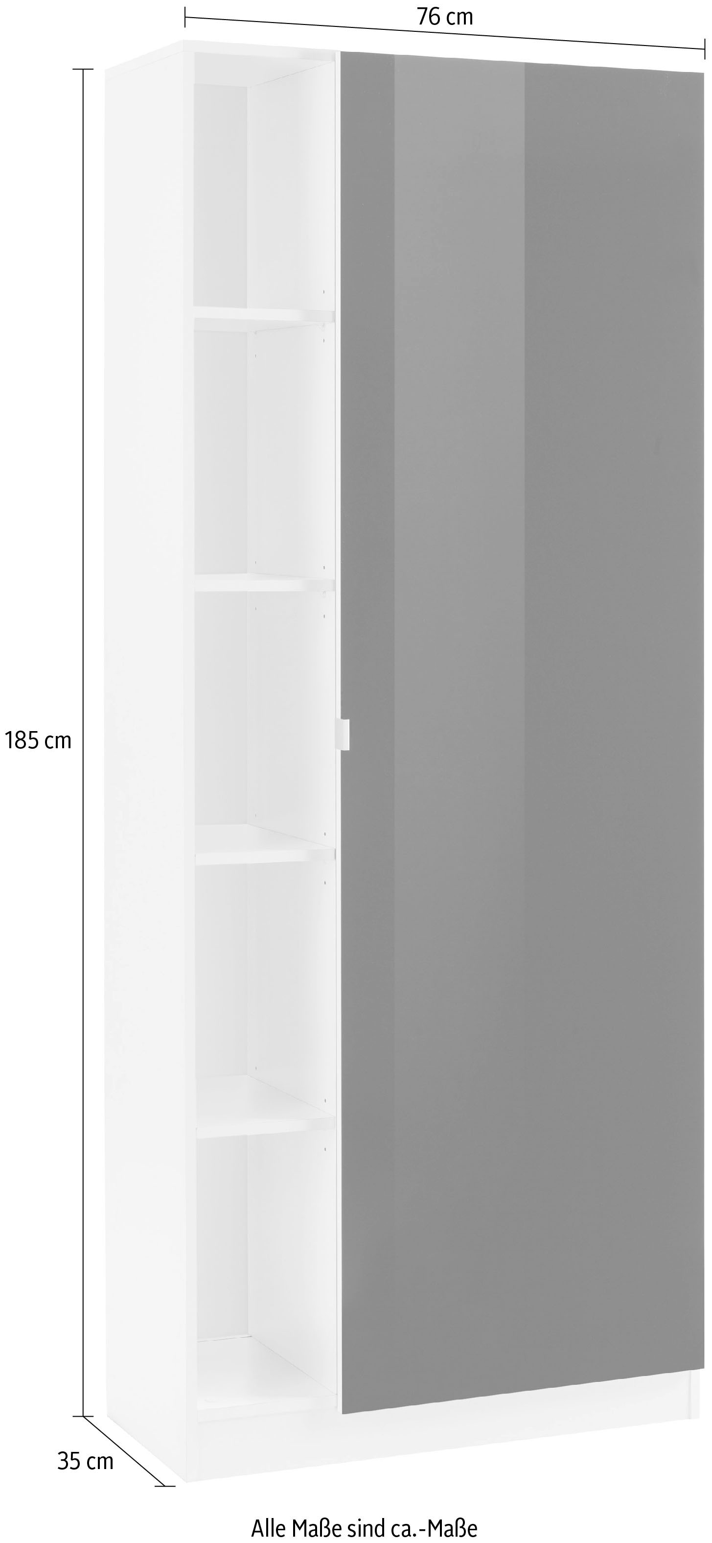 borchardt Möbel Garderobenschrank »Dolly«, Höhe 185 cm | BAUR