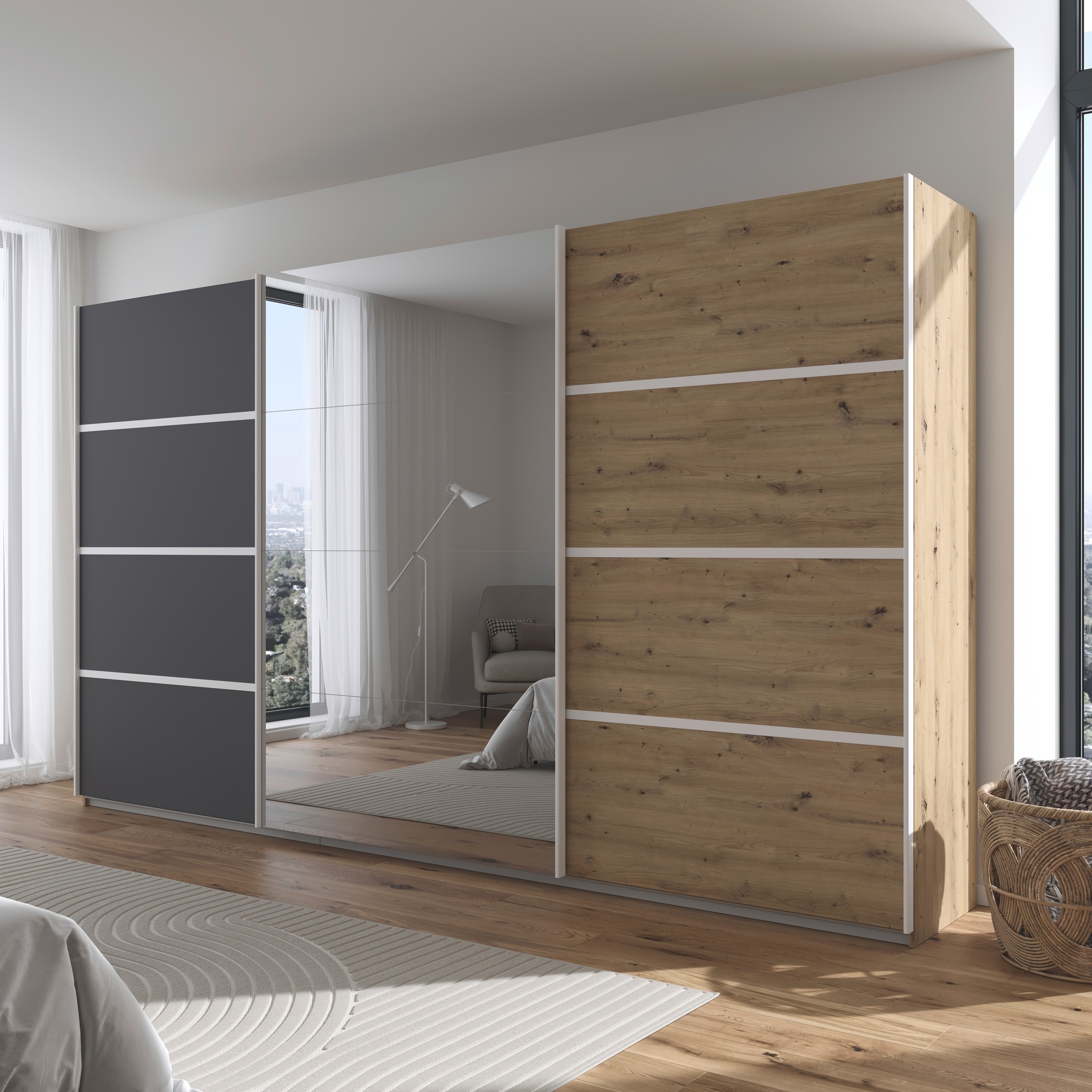 rauch Kleiderschrank "Schwebetürenschrank Garderobe Schrank TOP ANGEBOT Avo günstig online kaufen