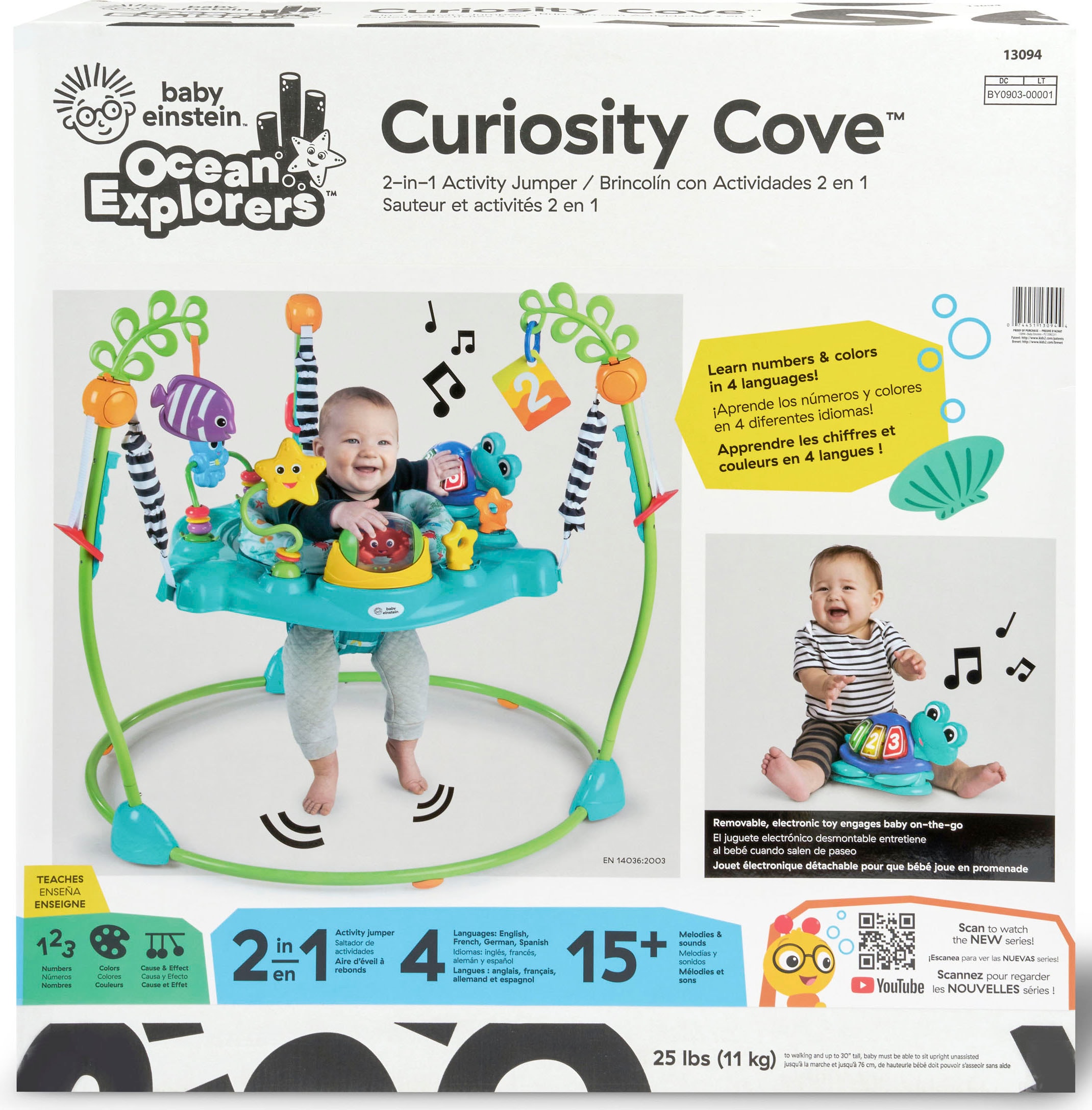 »Curiosity 15 mit Einstein über Spielcenter | Baby Lichtern BAUR und Cove«, Melodien