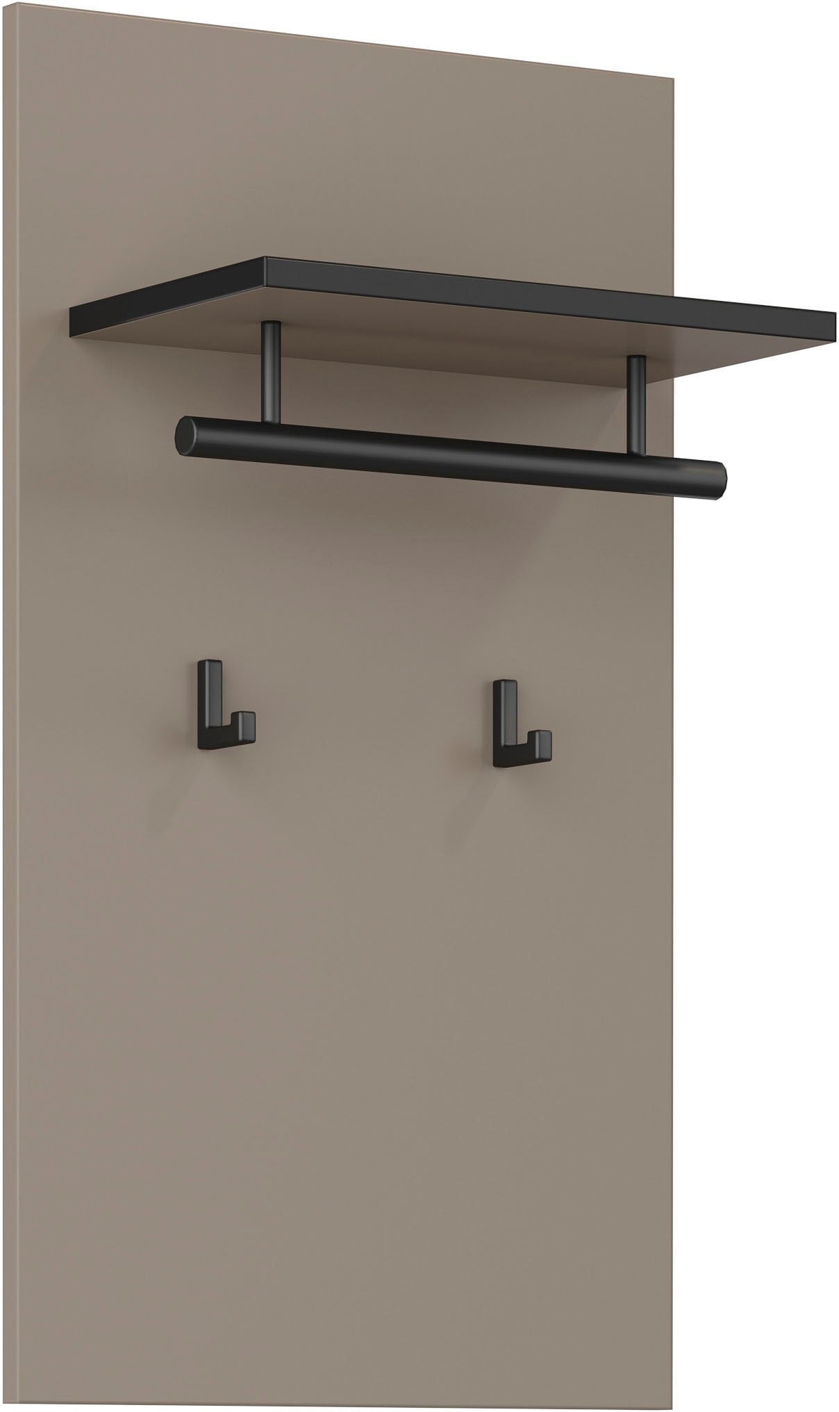 INOSIGN Garderobenpaneel »Cross,Breite 40 cm modernes Wandregal mit Haken und Kleiderstange«, Wandgarderobe, Aufhänger, Höhe 70 cm