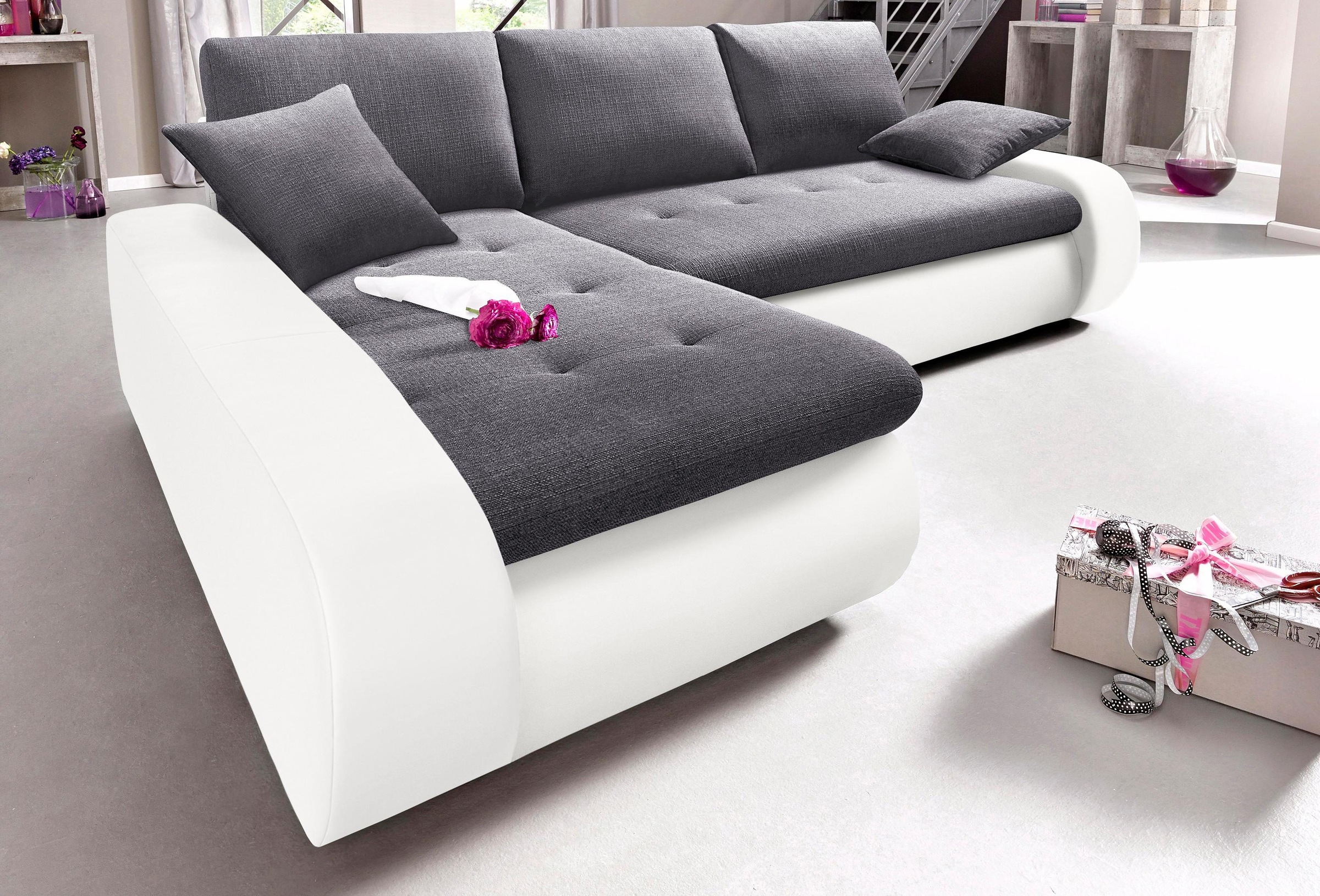 TRENDMANUFAKTUR Ecksofa "Indie, modern und bequem, Materialmix, OTTOs Choic günstig online kaufen