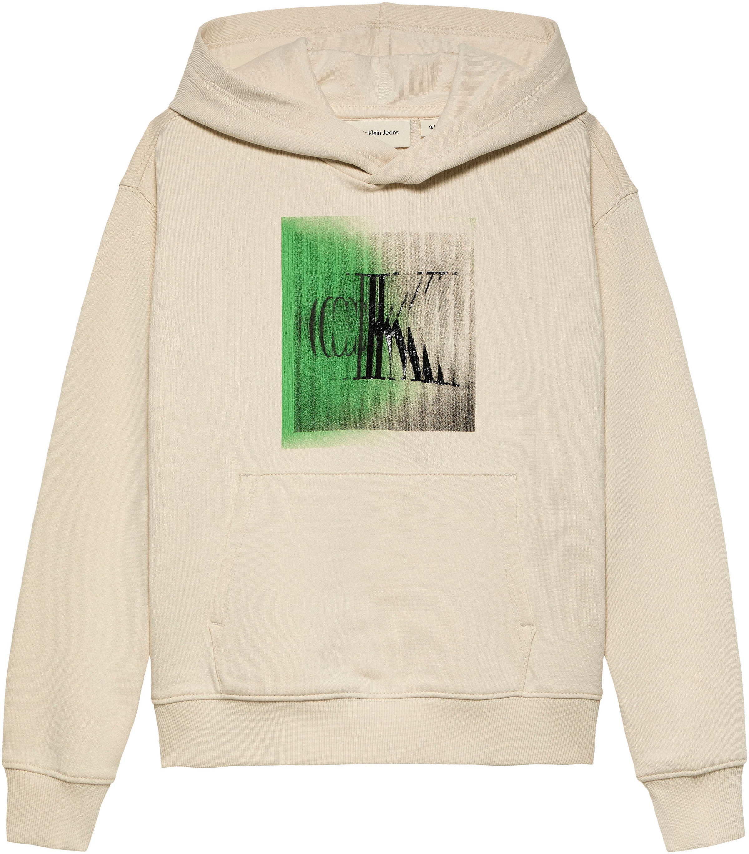 Calvin Klein Jeans Sweatshirt »LARGE SHIFTED CK HOODIE«, für Kinder bis 16 Jahre mit Logoprägung