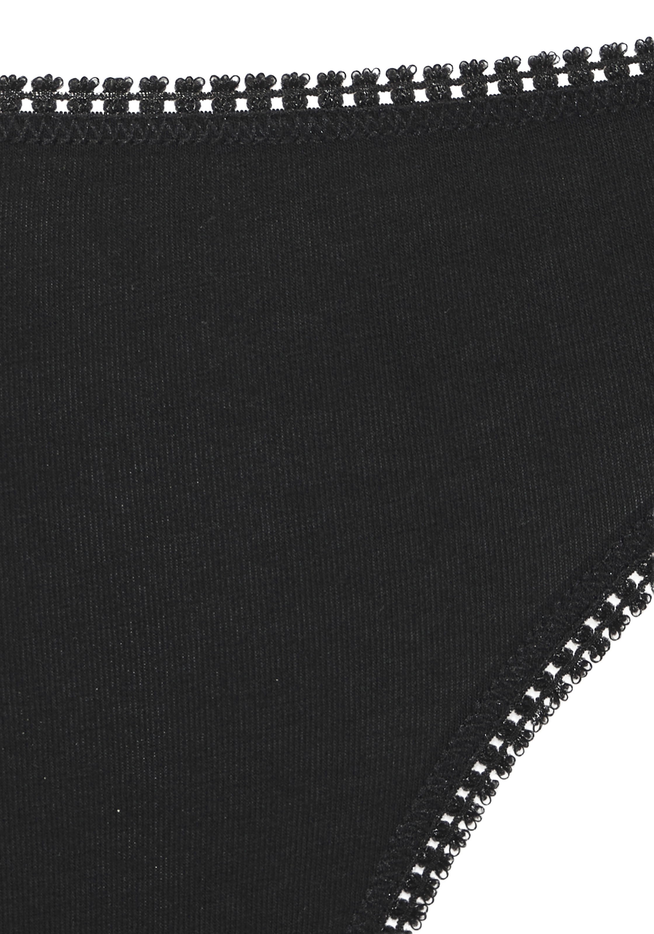 Thumbnail - LASCANA Jazz-Pants Slips 3er Pack, 3 Stk. mit Spitze am Beinabschluss, aus elastischem Jersey