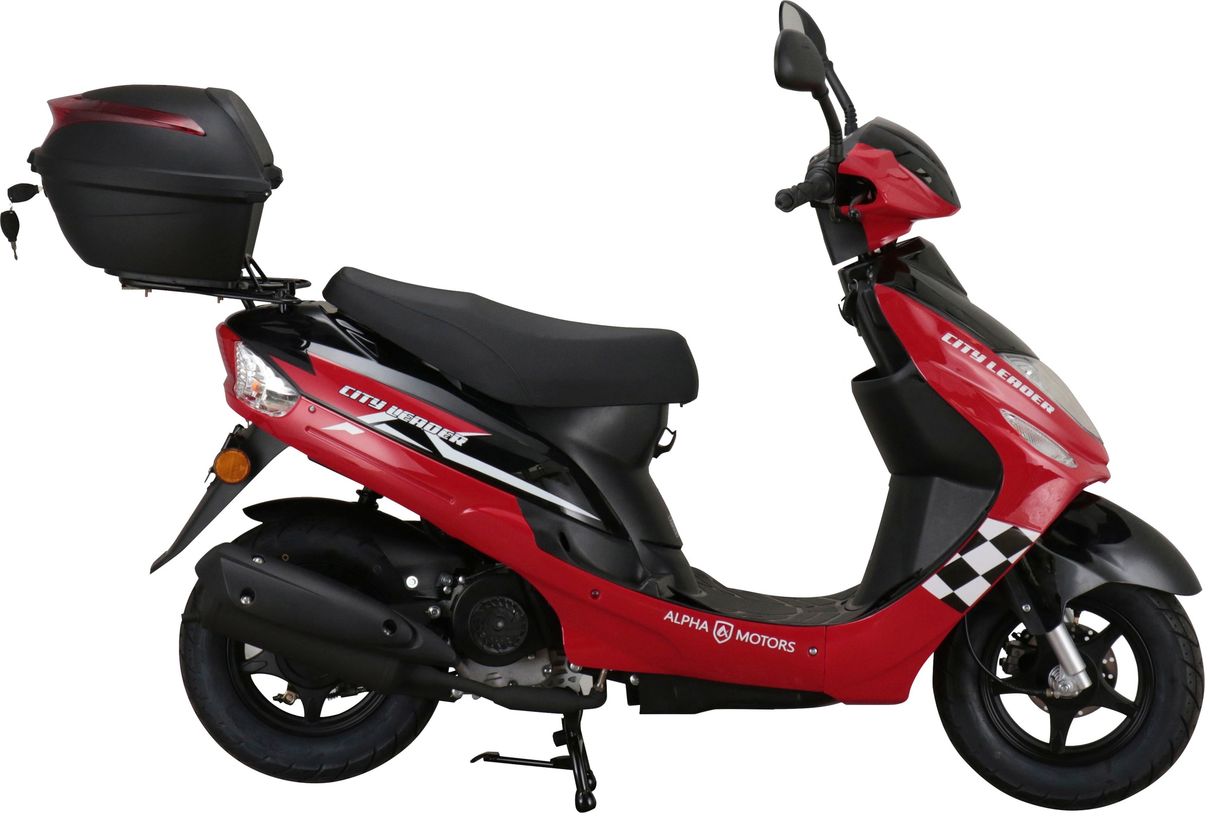 Alpha Motors Mofaroller »CityLeader«, 50 cm³, 25 km/h, Euro 5, 2,72 PS, inkl. Topcase