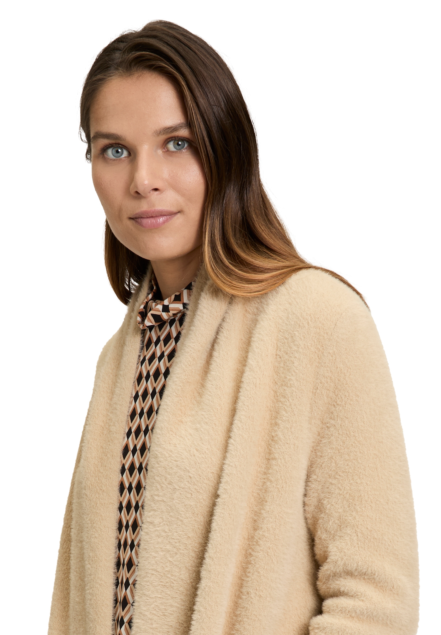 Betty Barclay Strickjacke »Betty Barclay Damen Strickmantel mit Kragen«, Material