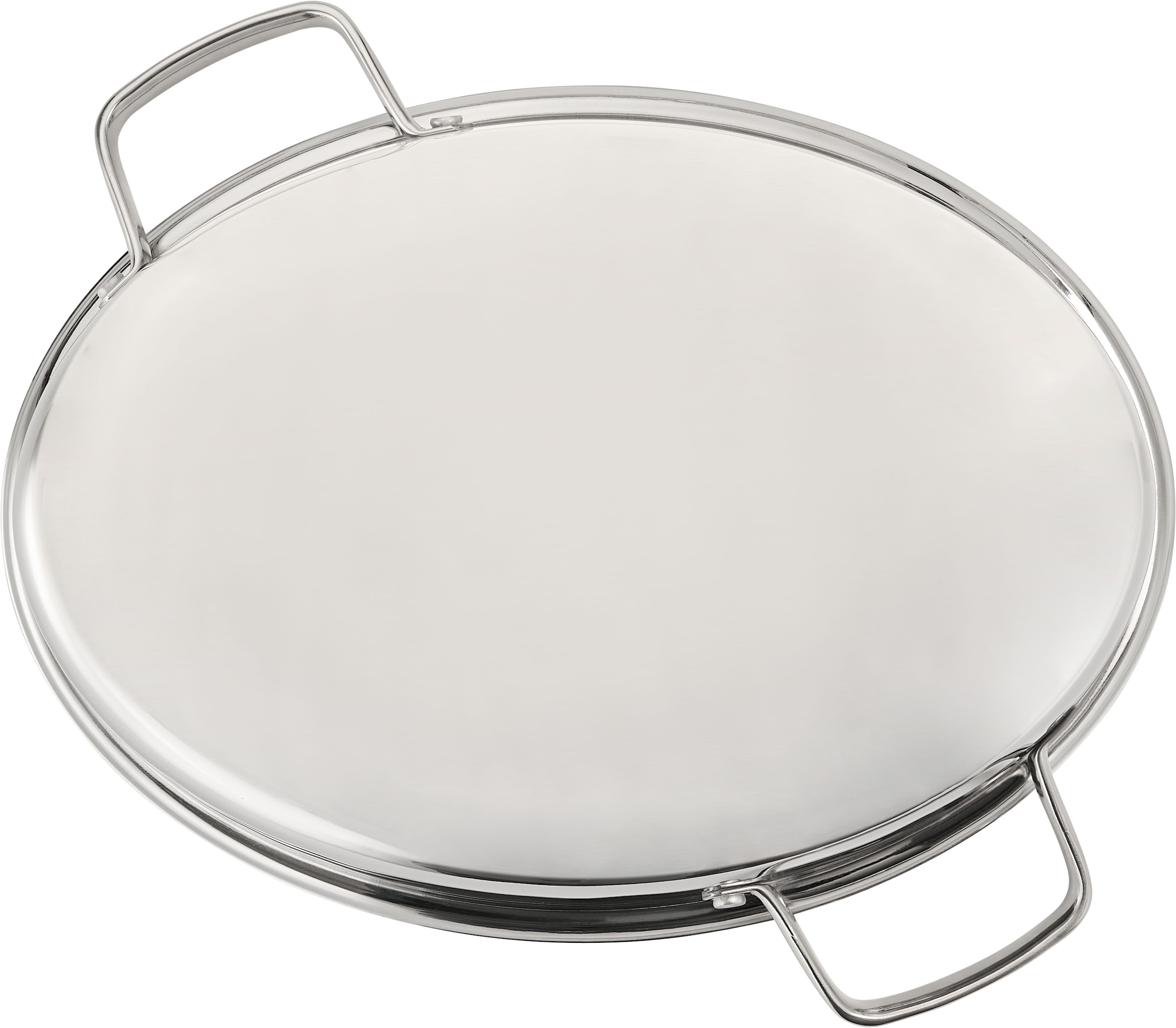 HENSSLERS Fischpfanne »HENSSLERS Edelstahl Fisch- & Schnitzelpfanne, mit Wabenstruktur«, Edelstahl, (2 tlg.), inkl. Glasdeckel und Dünsteinsatz, Abmessung ca. 38x26 cm