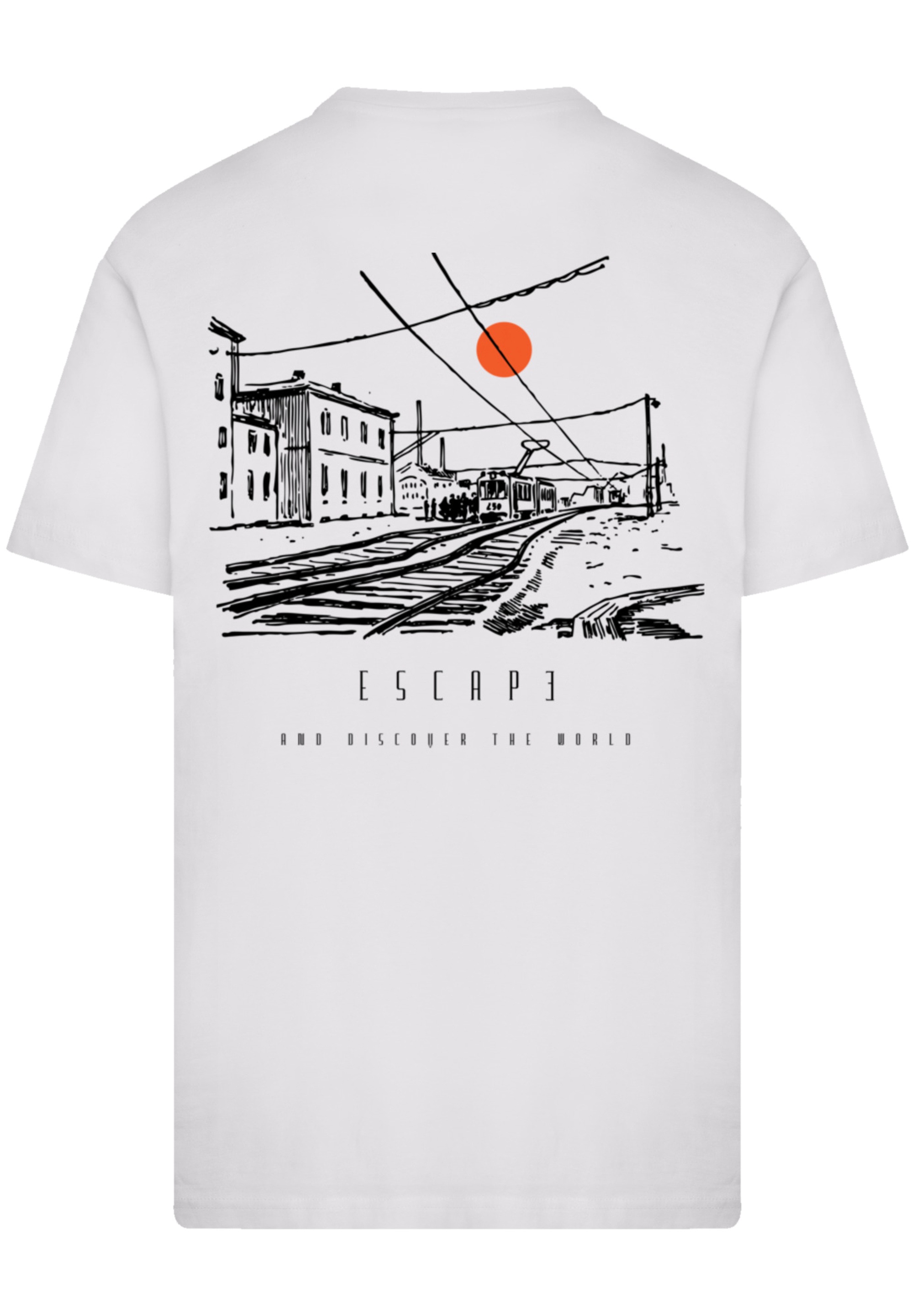 F4NT4STIC T-Shirt "Escape Discover the World Town Train Station" Premium Qu günstig online kaufen