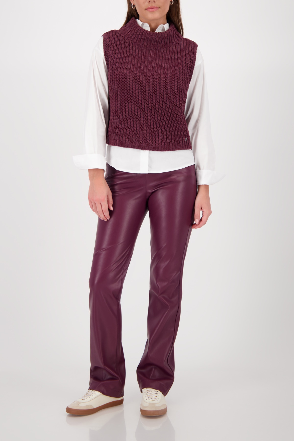 Monari Pullunder »Pullunder Basic Chenille«, Mit Rundhalsausschnitt