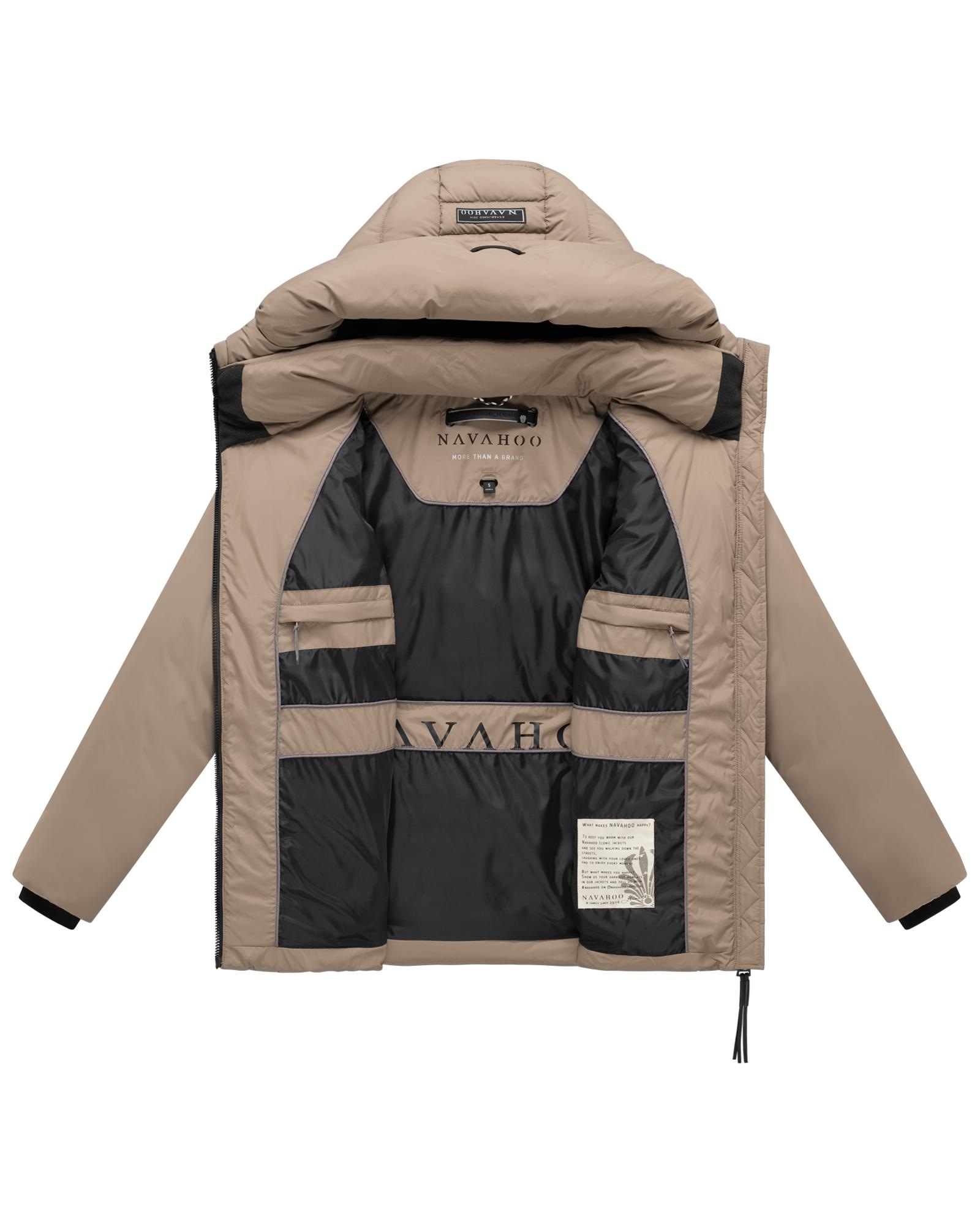 Navahoo Outdoorjacke »Waldengel XIV« mit Kapuze Damen Winter Steppjacke mit Kapuze und Kordelzug