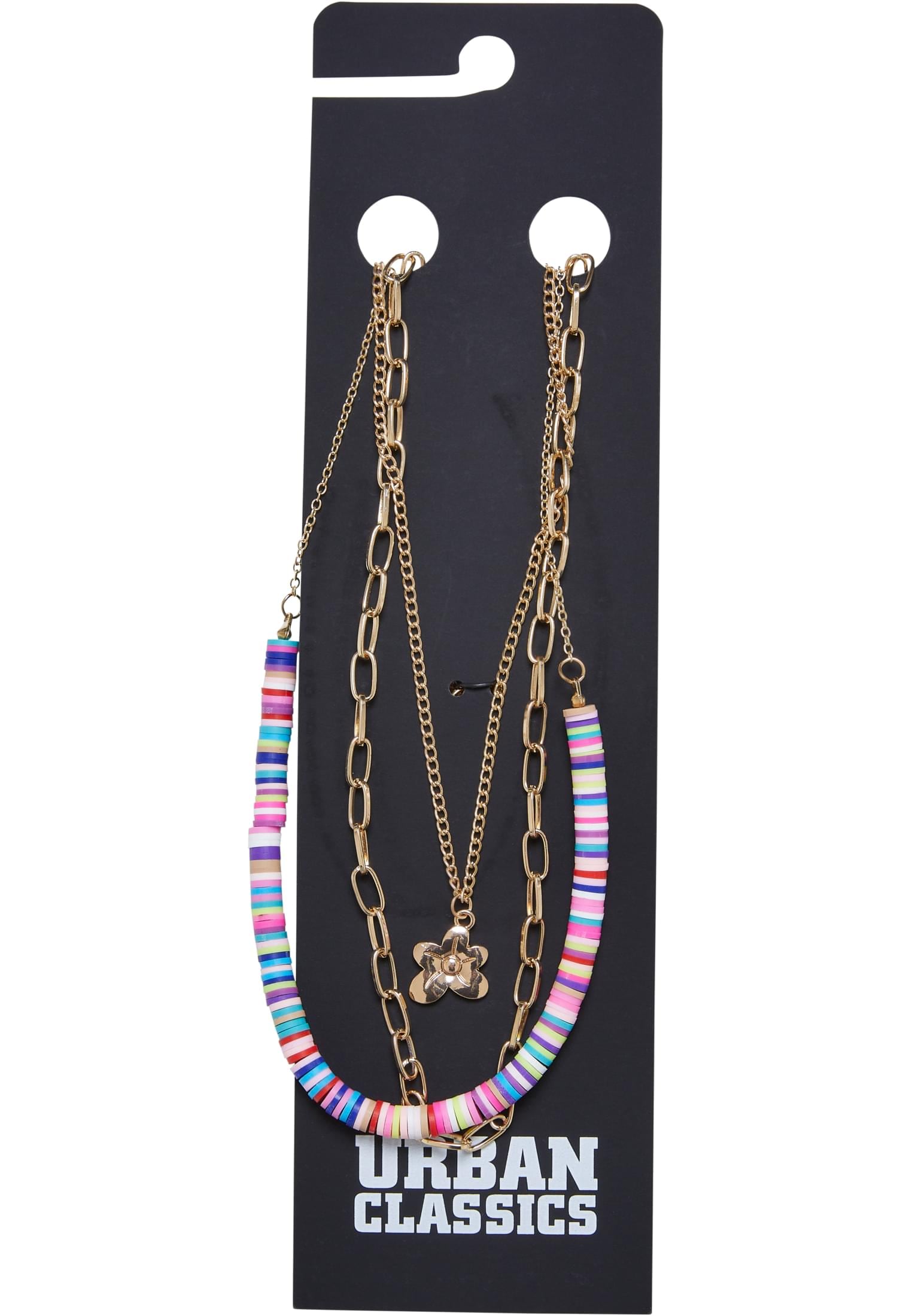 URBAN CLASSICS Edelstahlkette »Accessoires Necklace für | Layering BAUR Flower Bead 3-Pack« Various bestellen
