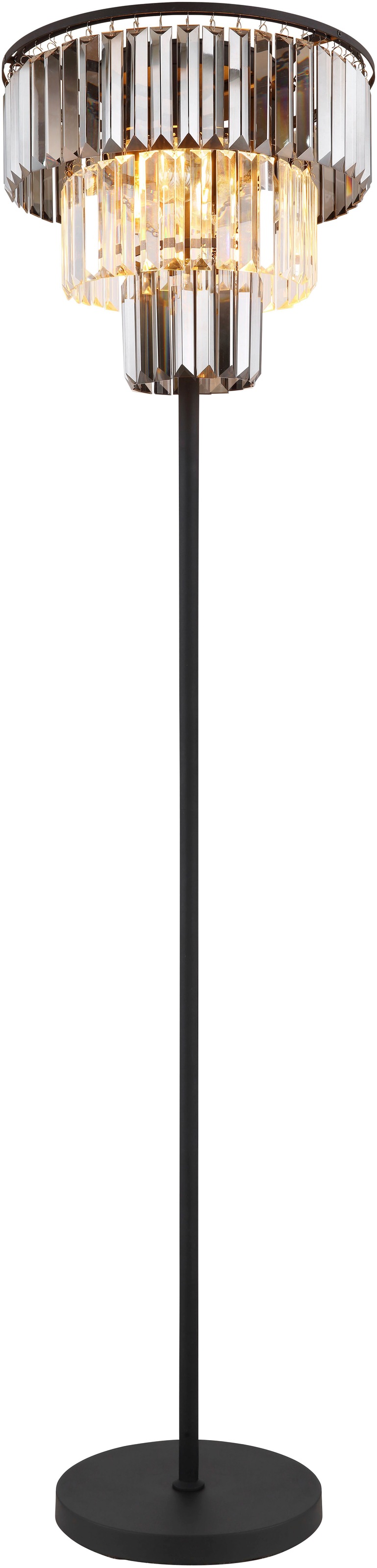 GLOBO LIGHTING Stehlampe »NAXIS«, Leuchtmittel E27 | ohne Leuchtmittel, Fußtrittschalter
