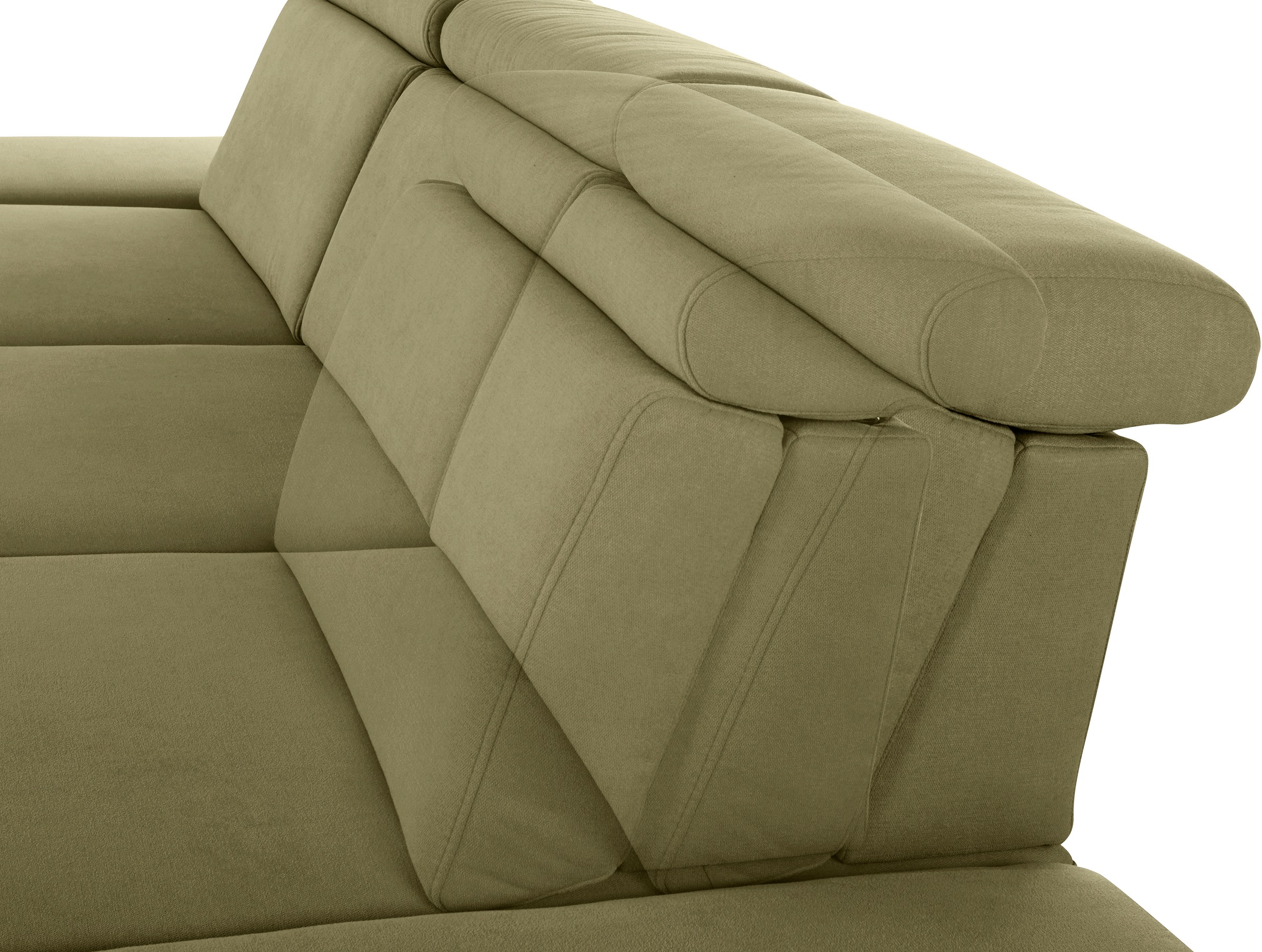 sit&more Ecksofa »Brisbane L-Form«, Fußhöhe 15 cm, inklusive Sitztiefen-, Armteil- und Kopfteilverstellung