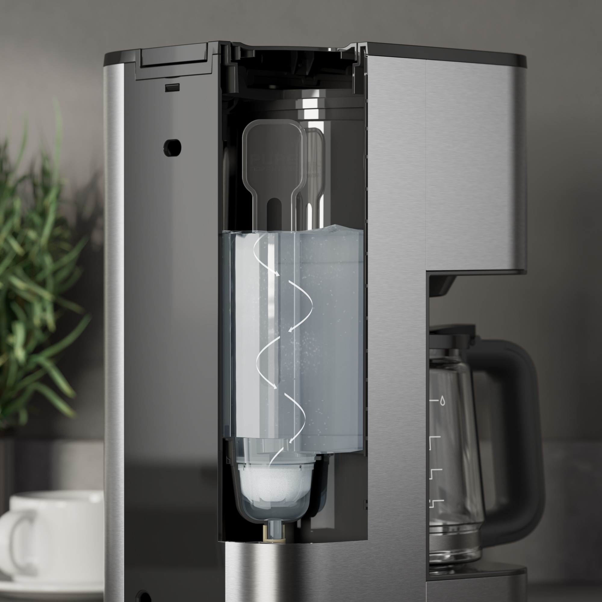 AEG Filterkaffeemaschine »Gourmet 6 CM5-1-6ST«, 1,25 l Kaffeekanne, Korbfilter, 1x4