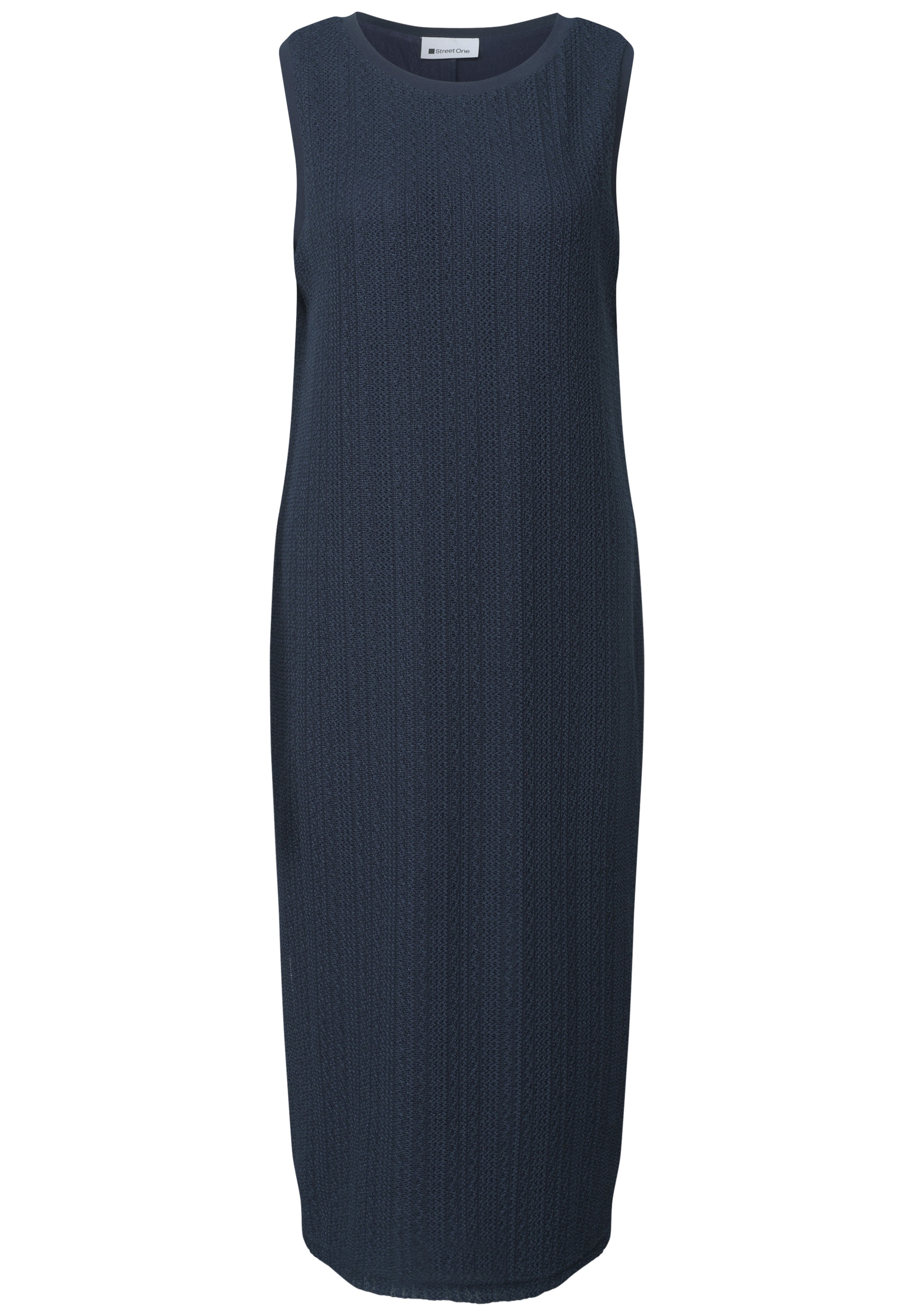 STREET ONE Midikleid Ohne Taschen mit Rundhalsausschnitt