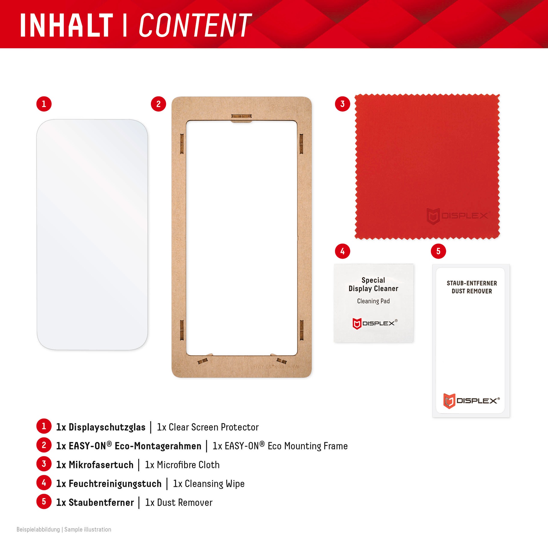 Displex Displayschutzglas »Real Glass«, für Xiaomi 14, (1 St.), Bildschirmschutz, Displayschutzfolie,Einfach anbringen,kratz-&stoßfest