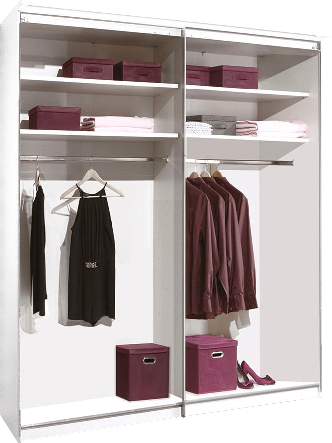 STAUD Schwebetürenschrank »Sinfonie Plus, edles Design in hochwertiger Qualität, Made in Germany«, Mit vier verschiedenen Ausstattungsvarianten