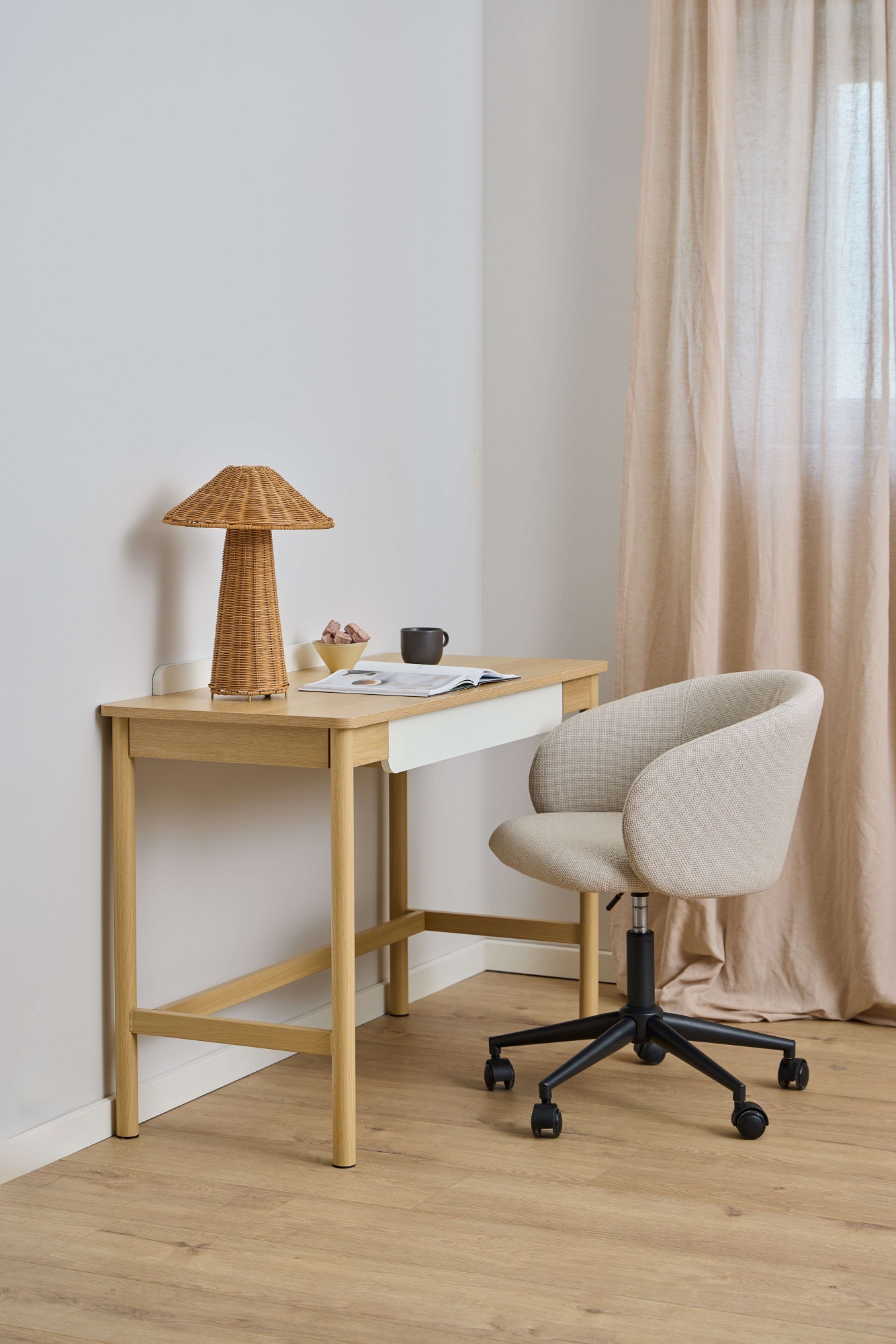 ACTONA GROUP Schreibtischstuhl »Bürostuhl« () Bürostuhl, beige, drehfunktion