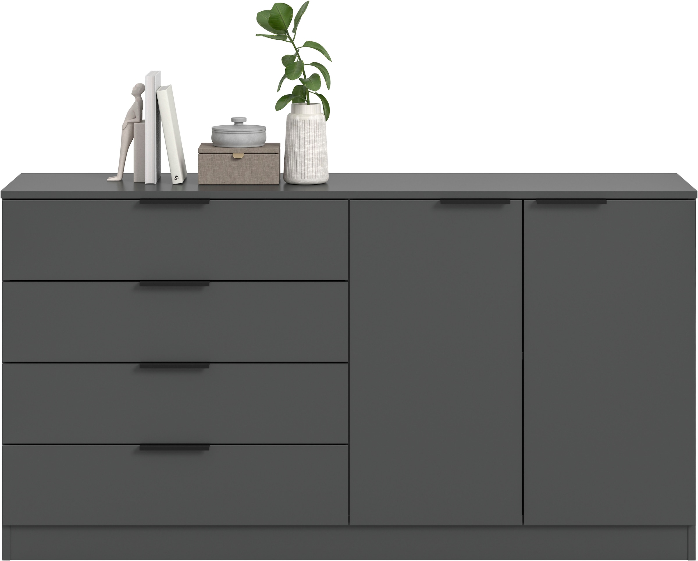 Home affaire Sideboard »SKARDE, Breite 148 cm, 4 Schubkästen, 2 Türen, viel Stauraum« in verschiedenen Farben und Breiten erhältlich, individuell einsetzbar,  Kommode, Anrichte, Schubkastenkommode, Schuhschrank, Schrank