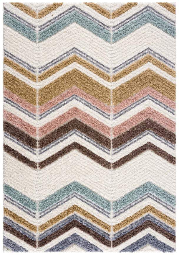Carpet City Hochflor-Teppich »Focus 3009«, rechteckig, 20 mm Höhe, Läufer, Boho, Hochtief-Muster/ 3D-Effekt, für Wohnzimmer, Schlafzimmer