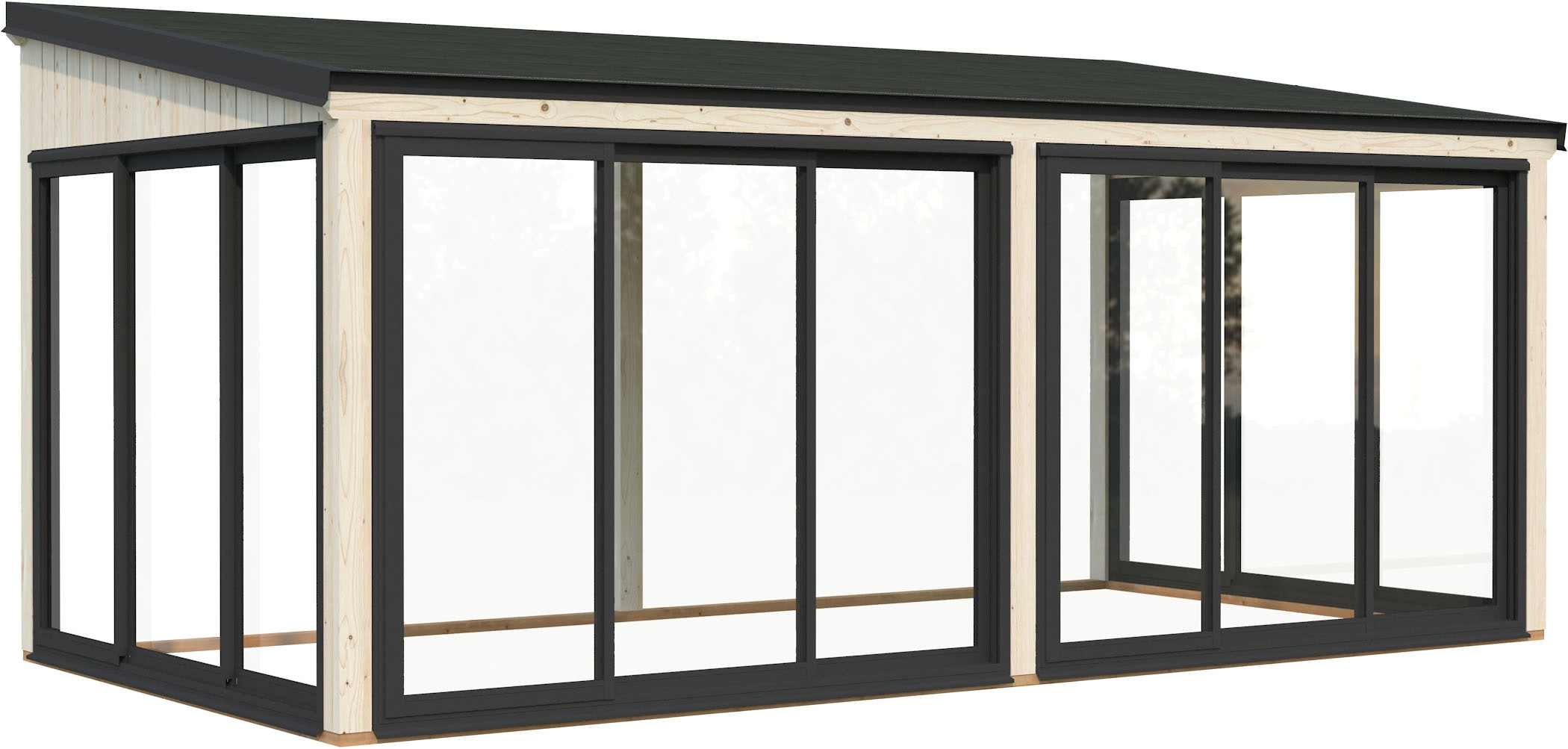 Palmako Holzpavillon »Lumi 16,2 m² Slide« BxTxH: 592x302x273 cm
