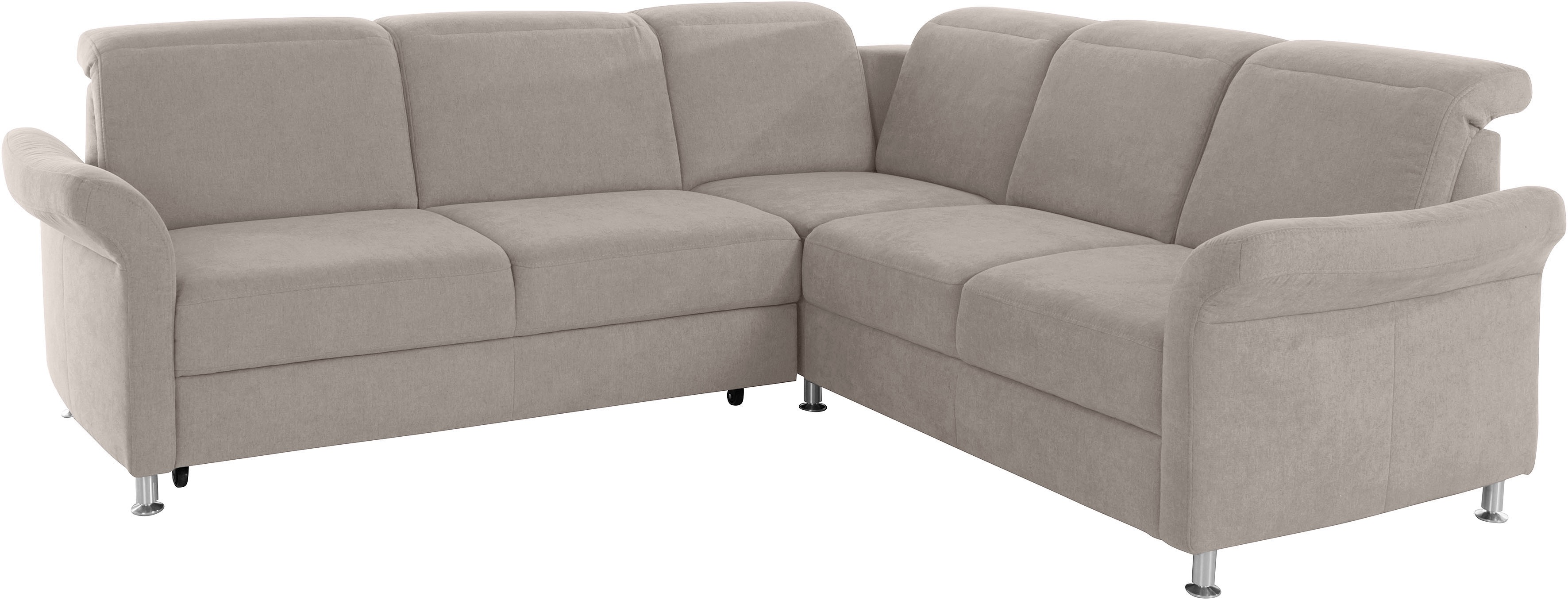 Thumbnail - sit&more Ecksofa "Darwin L-Form", inklusive Federkern, wahlweise mit Kopfteilverstellung, Bettfunktion